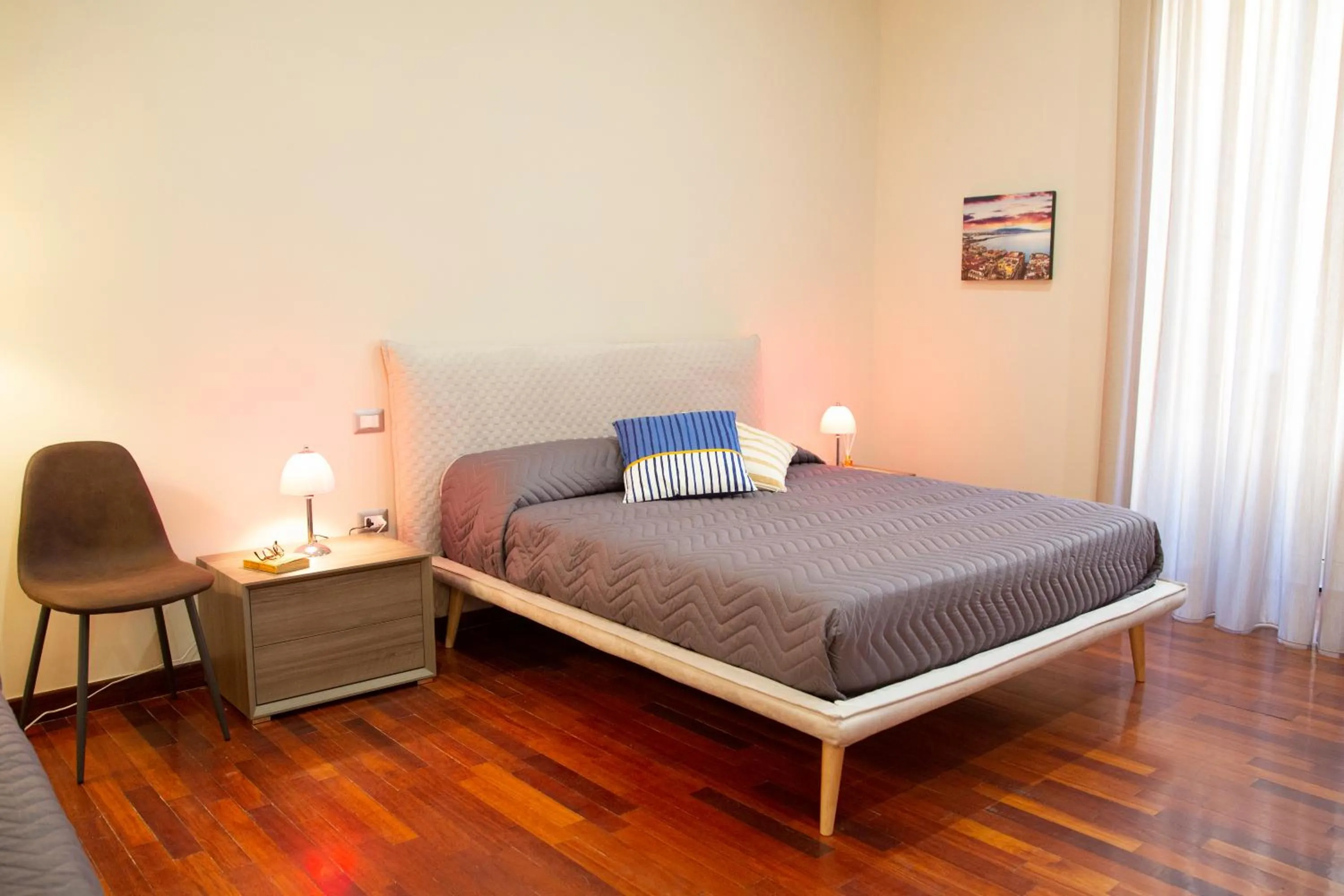 Bed in Handmade Rest Room