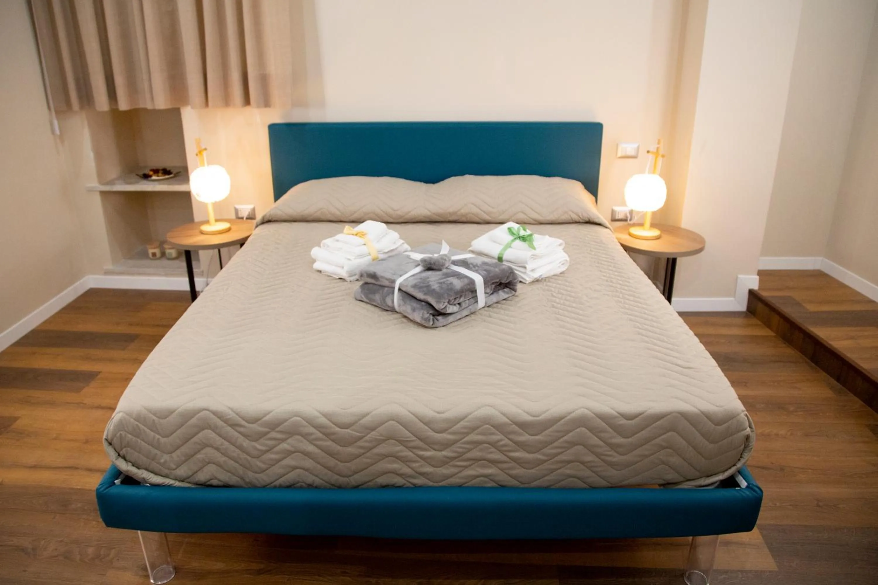 Bed in Handmade Rest Room