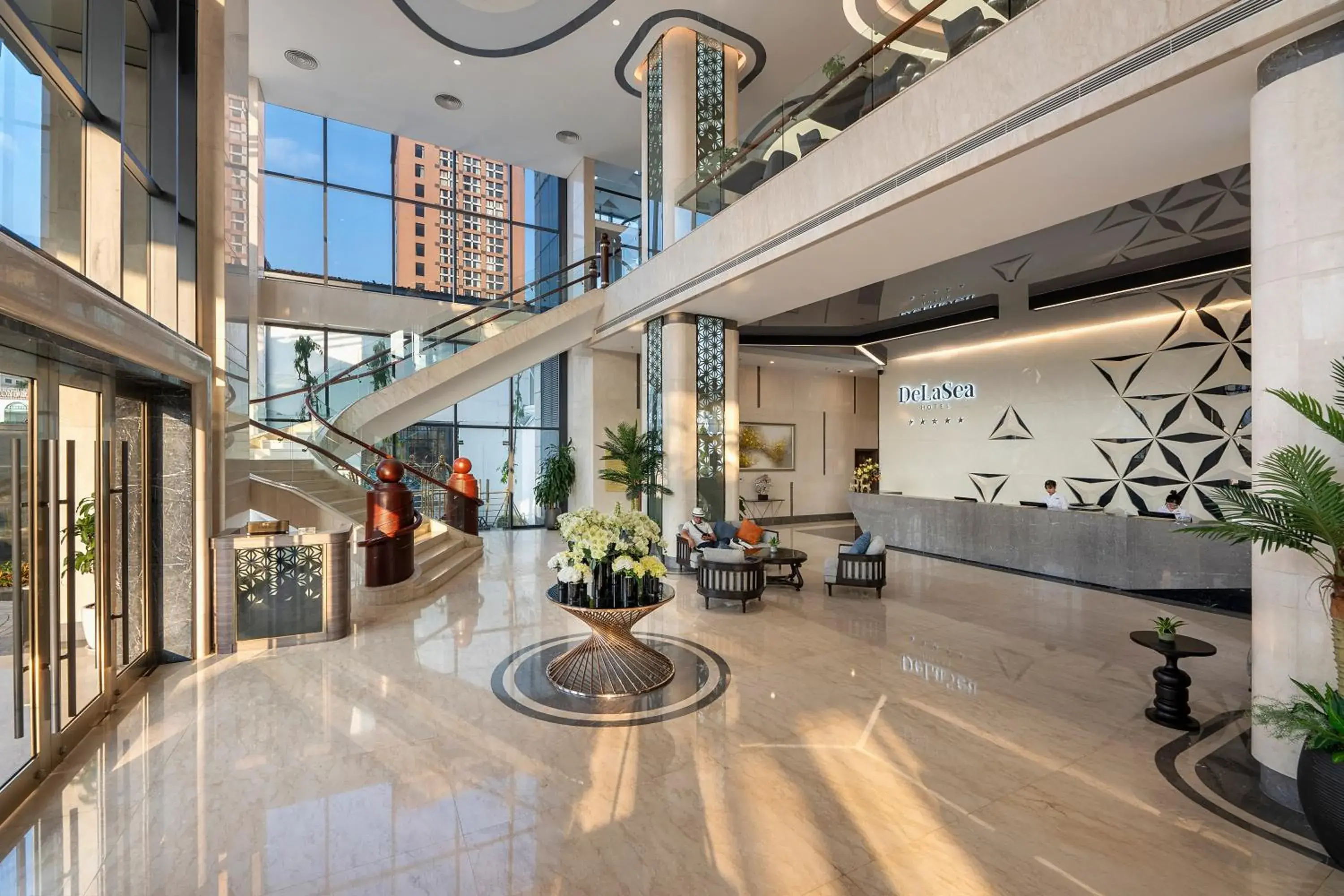 Lobby or reception in DeLaSea Ha Long Hotel - Modern Bayview Escape Lobby or reception in DeLaSea Ha Long Hotel - Modern Bayview Escape