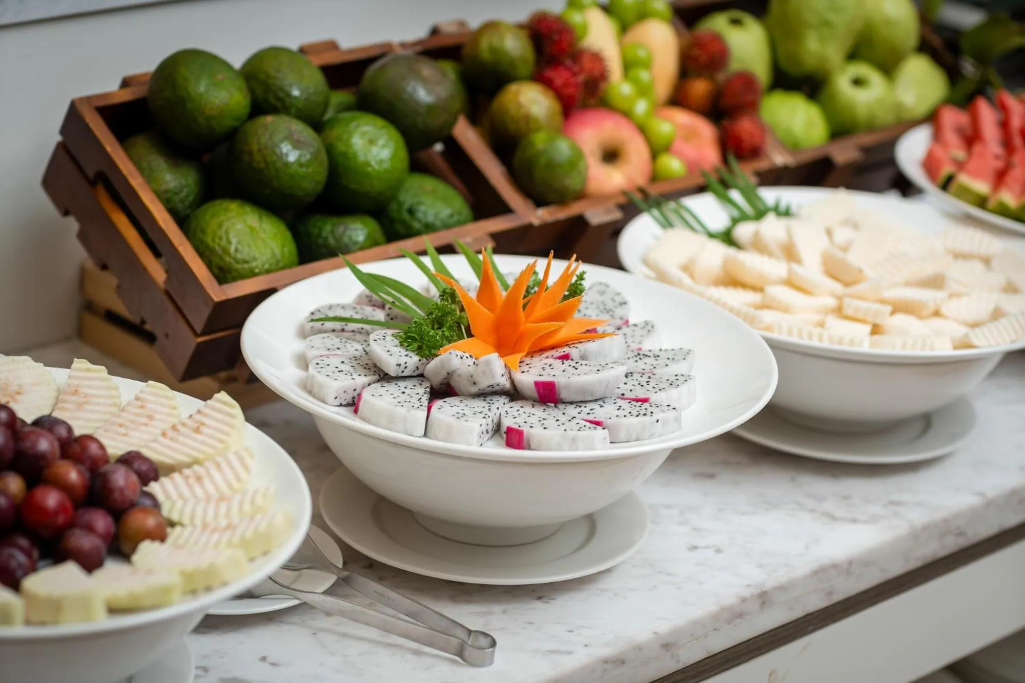 Buffet breakfast in DeLaSea Ha Long Hotel - Modern Bayview Escape