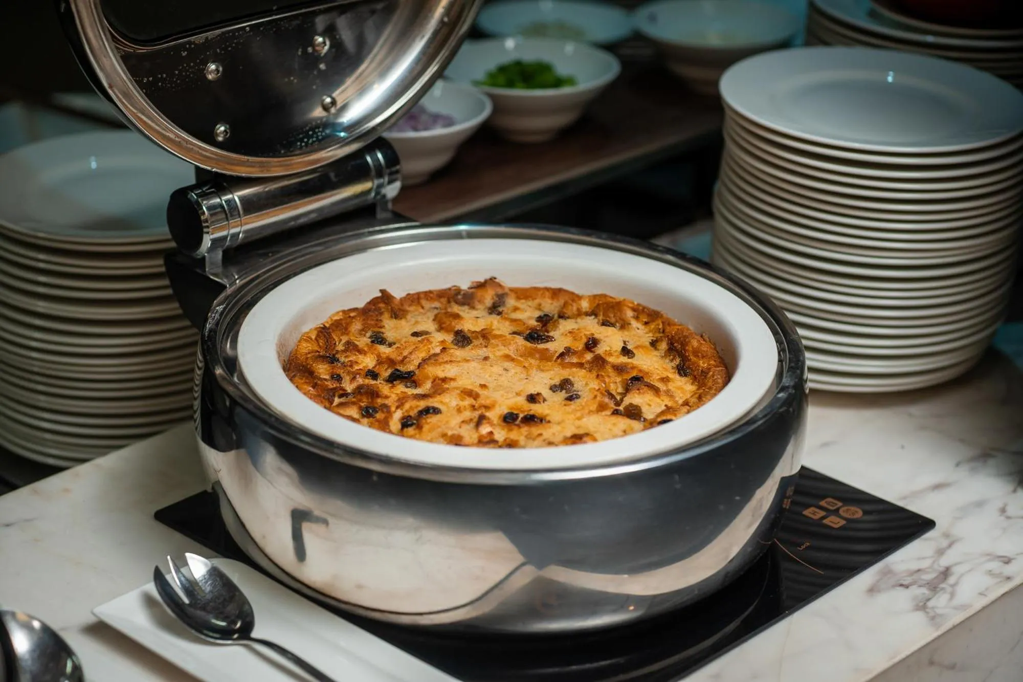 Buffet breakfast in DeLaSea Ha Long Hotel - Modern Bayview Escape