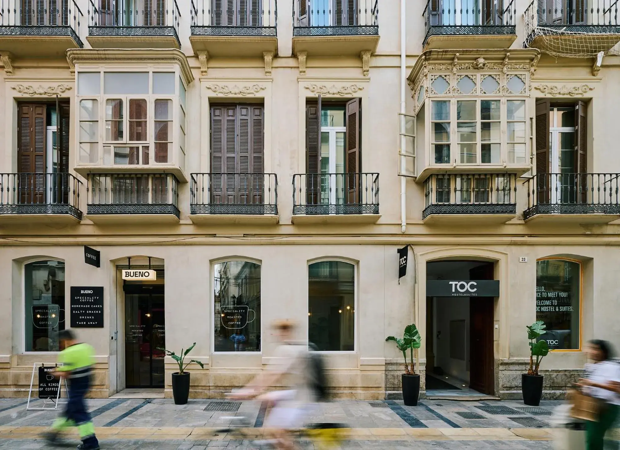 Property building in TOC Hostel Malaga Property building in TOC Hostel Malaga