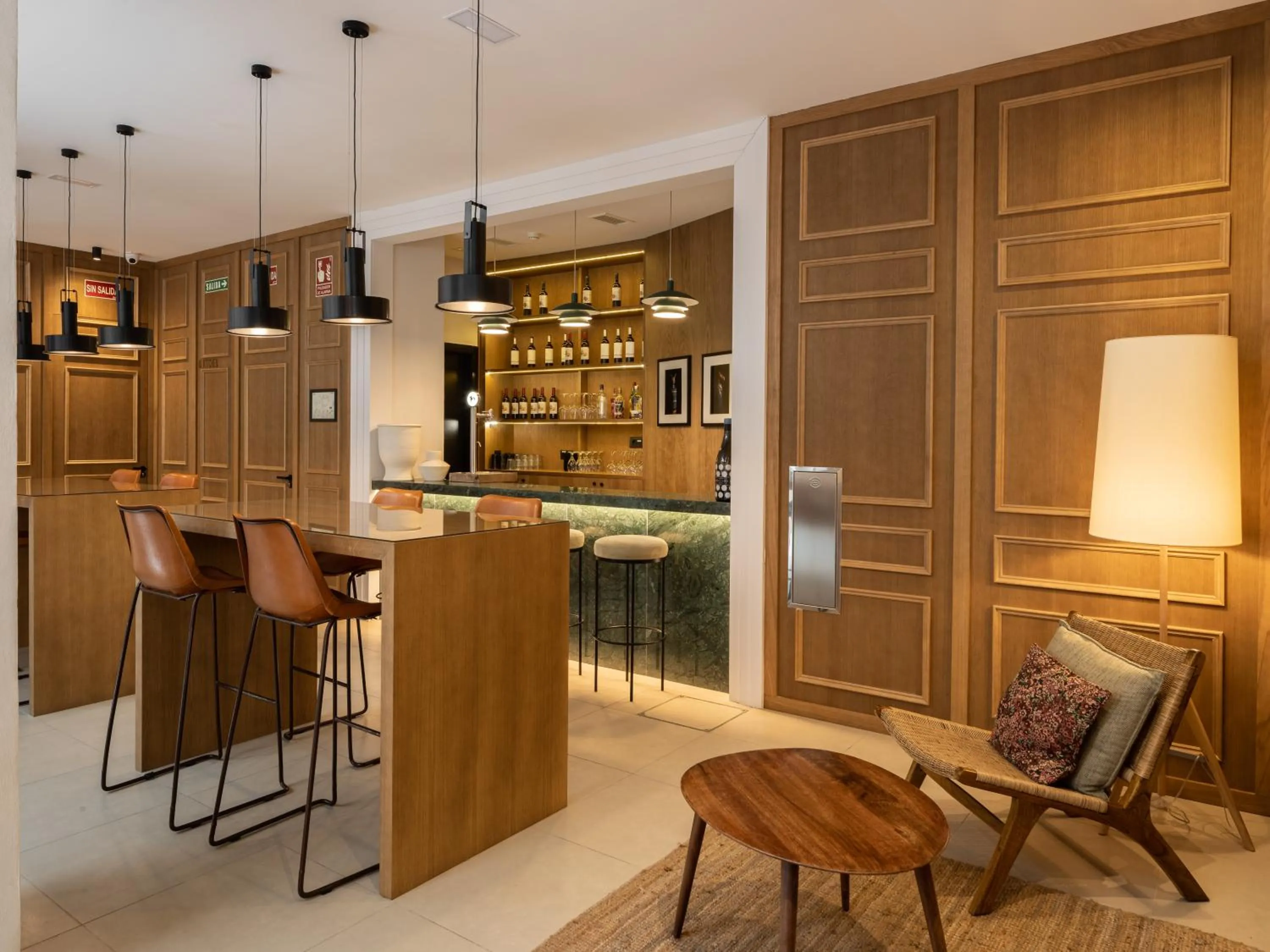 Patio in TOC Hostel Malaga