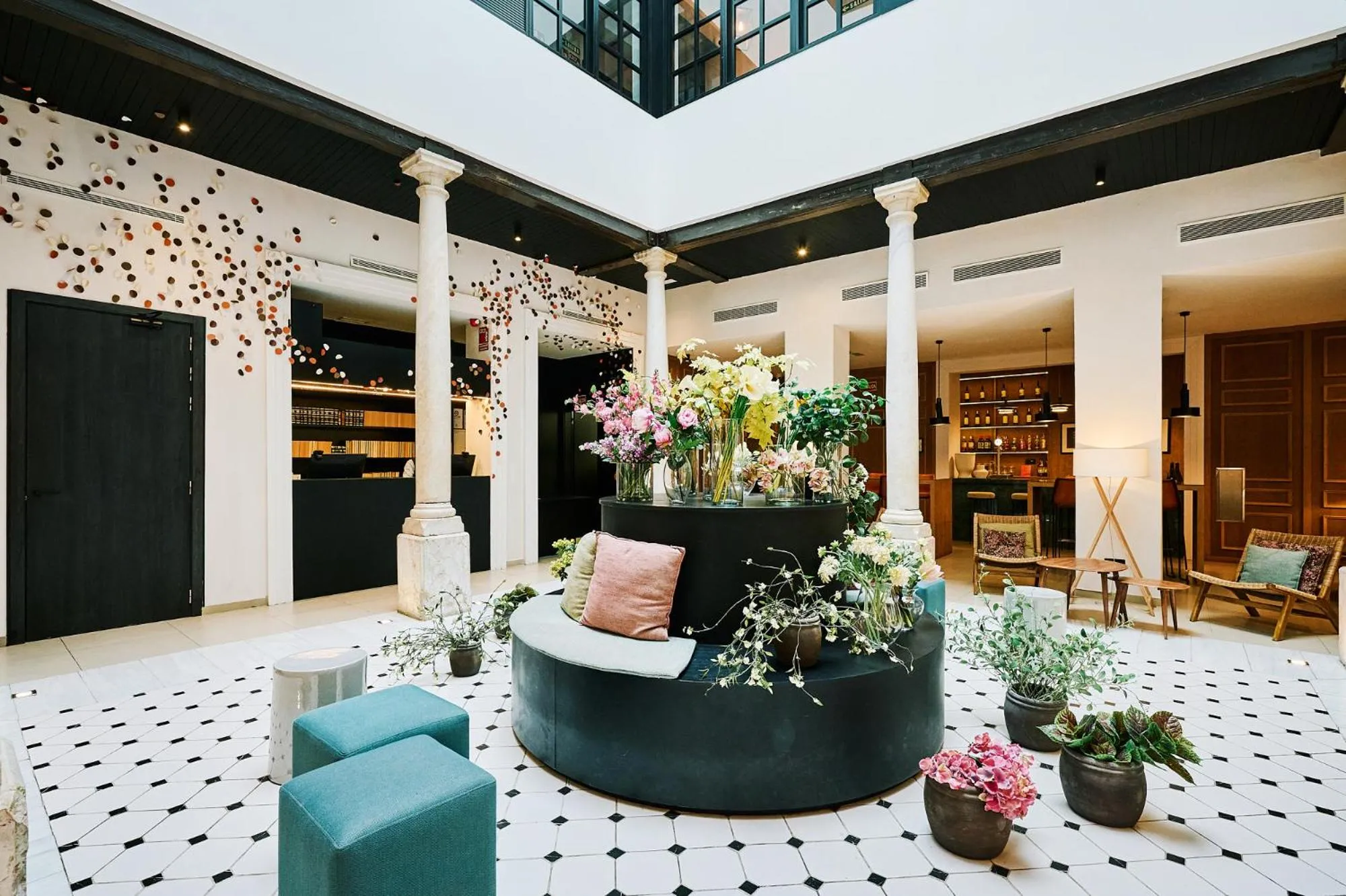 Lobby or reception in TOC Hostel Malaga