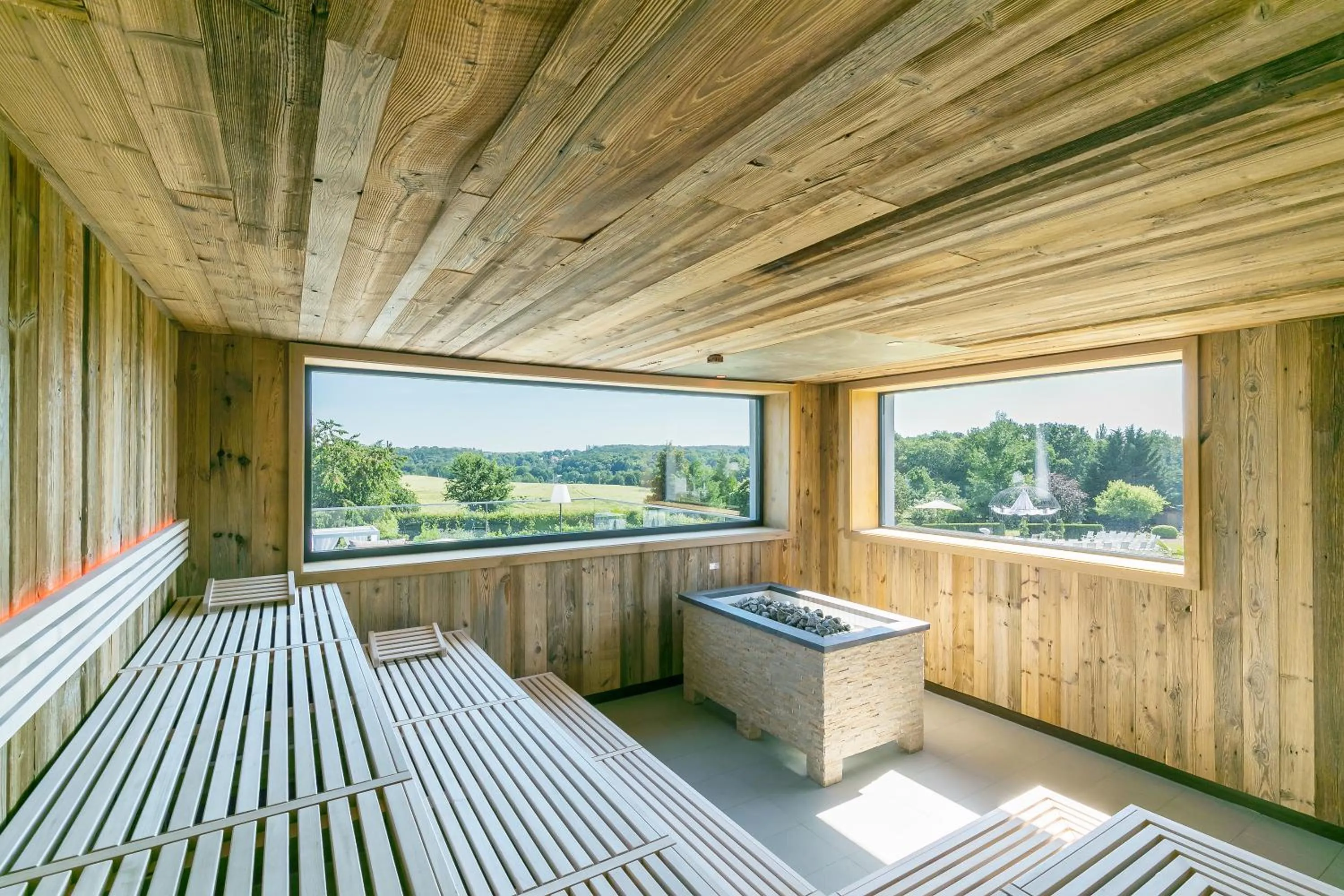 Sauna in Romantik Hotel Schwanefeld & Spa