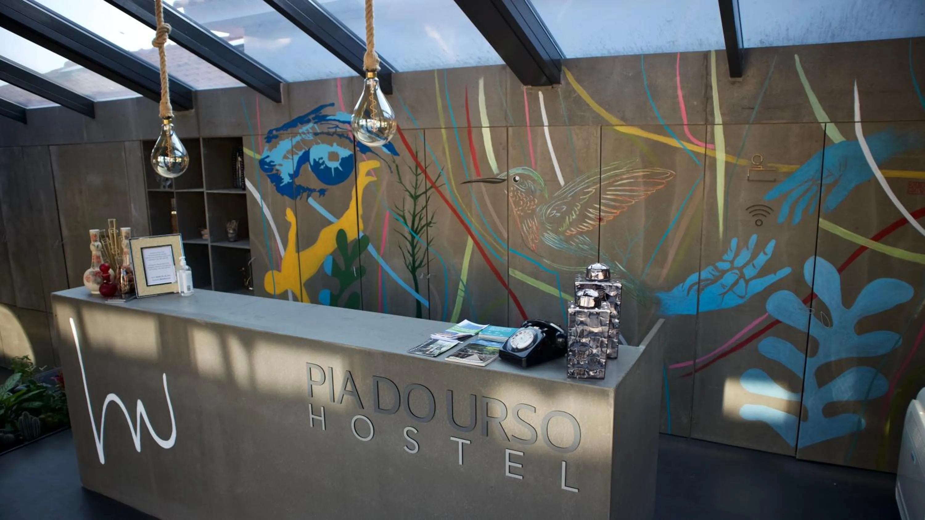 Lobby or reception in Hostel Pia do Urso