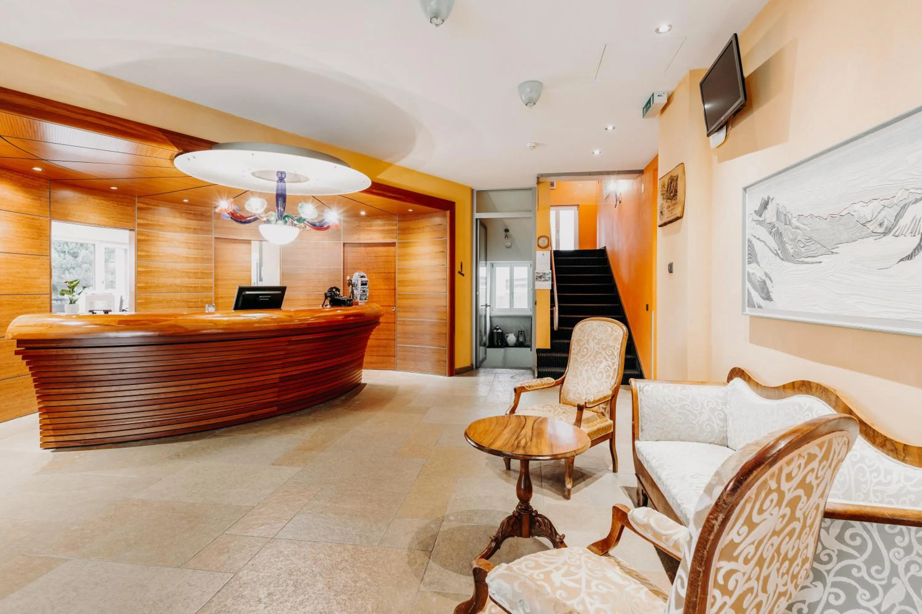 Lobby or reception in Parkhotel Schoenegg