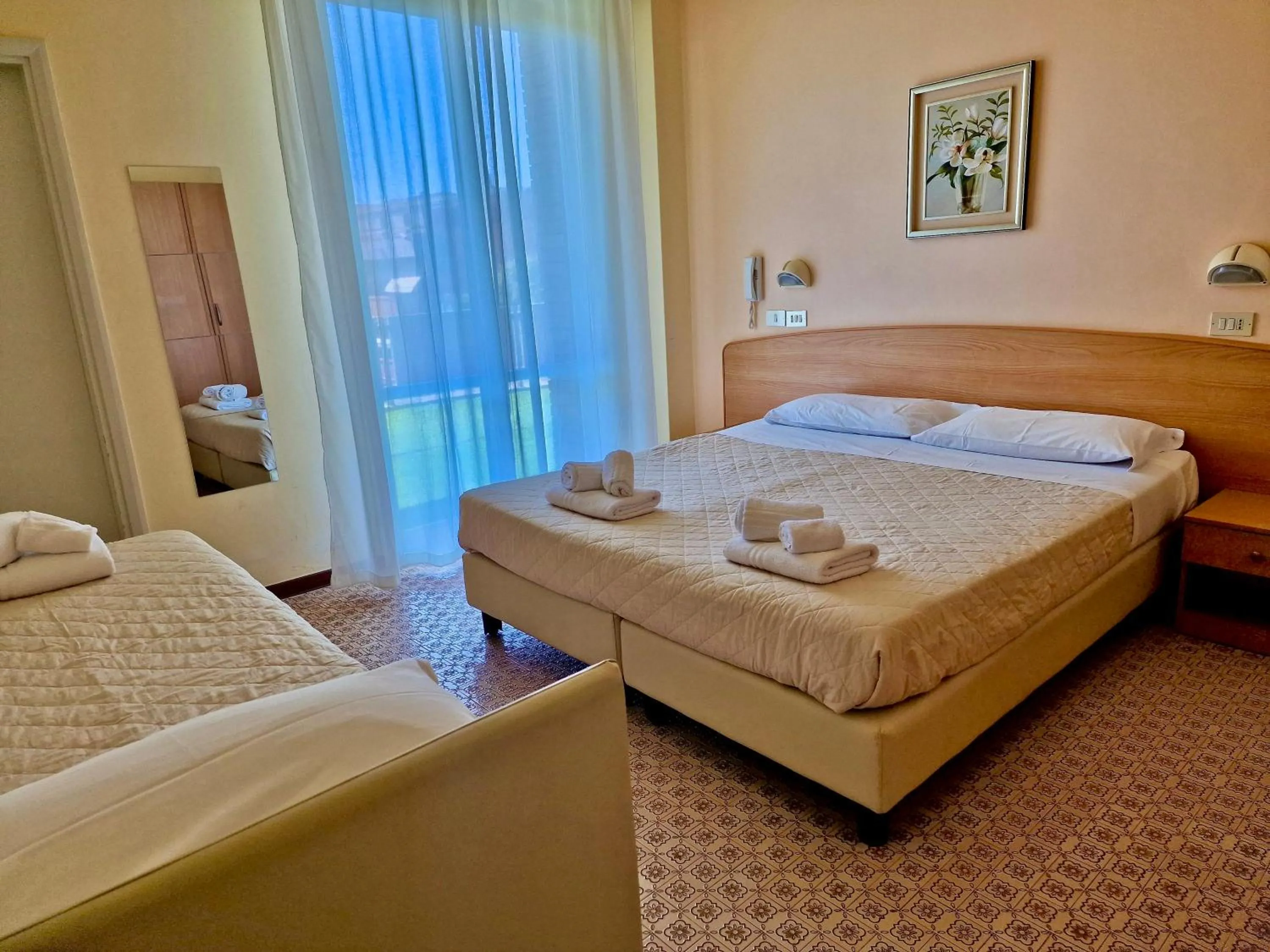 Bed in Hotel Rossella
