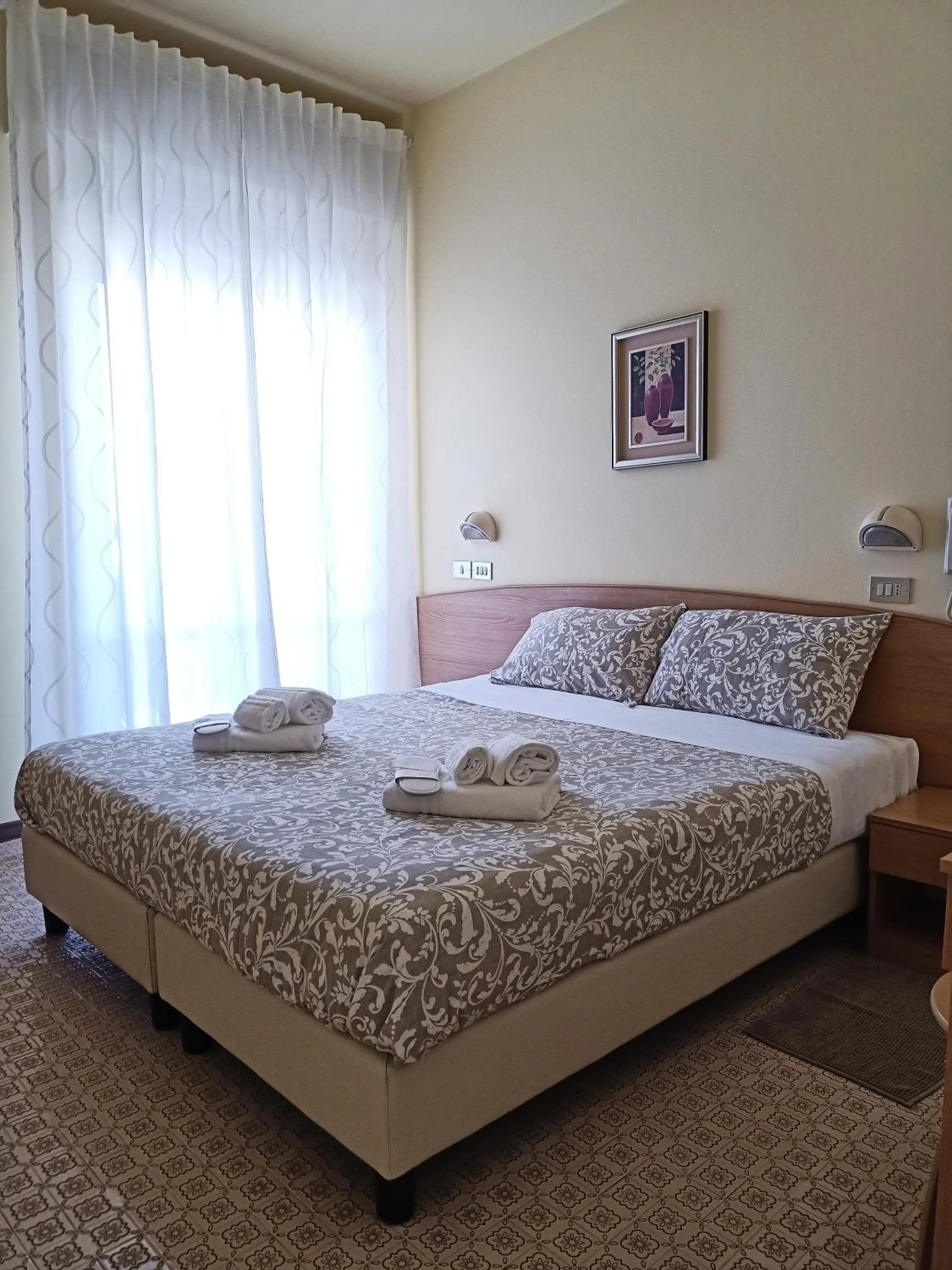 Bedroom, Bed in Hotel Rossella
