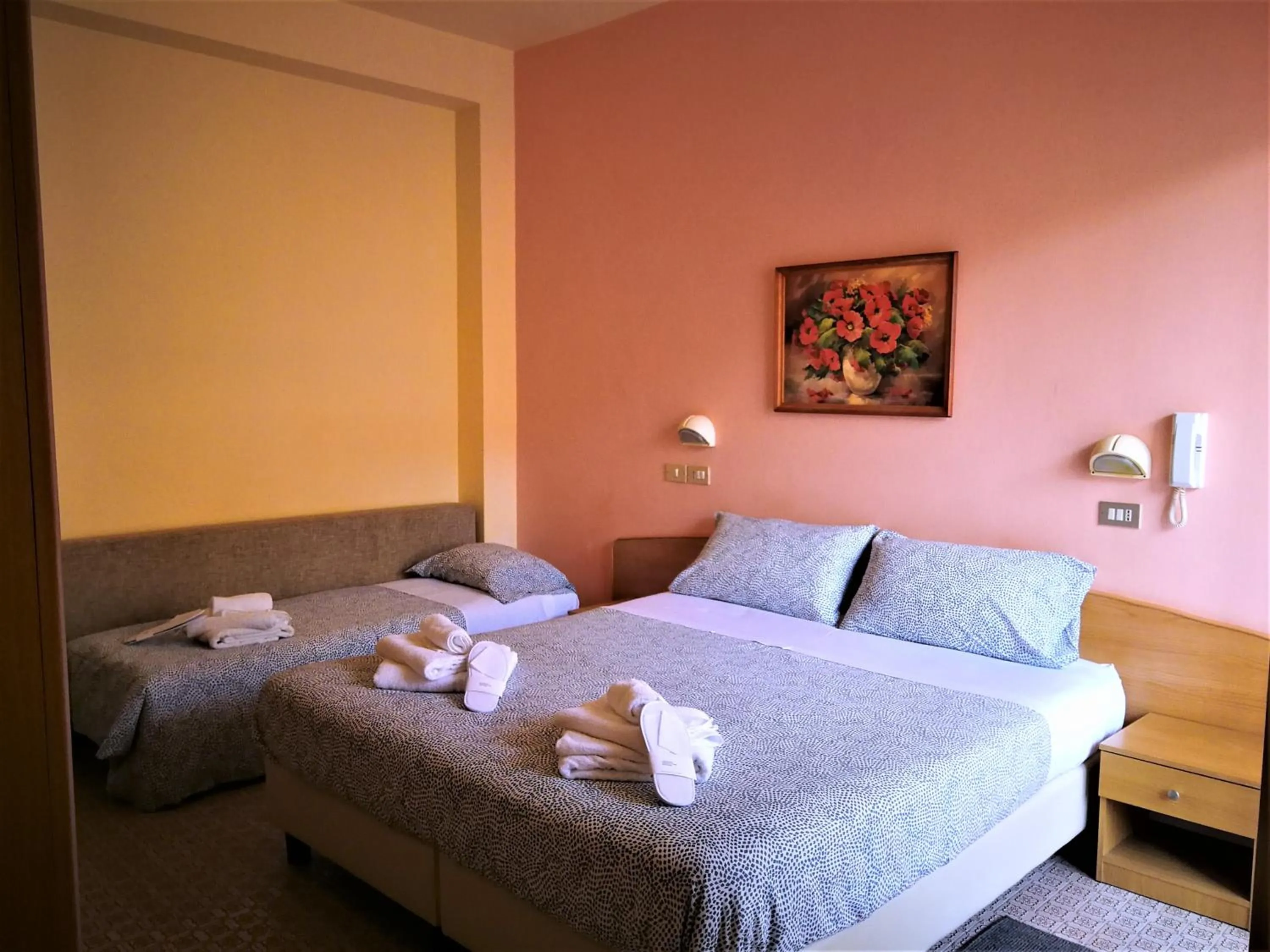 Bed in Hotel Rossella