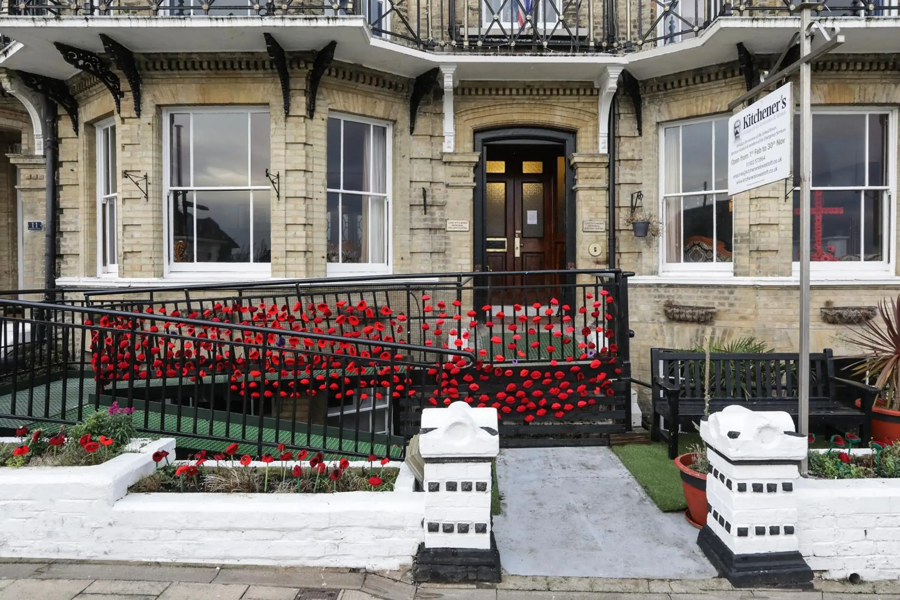 Facade/entrance in Lord Kitcheners Guest House Facade/entrance in Lord Kitcheners Guest House