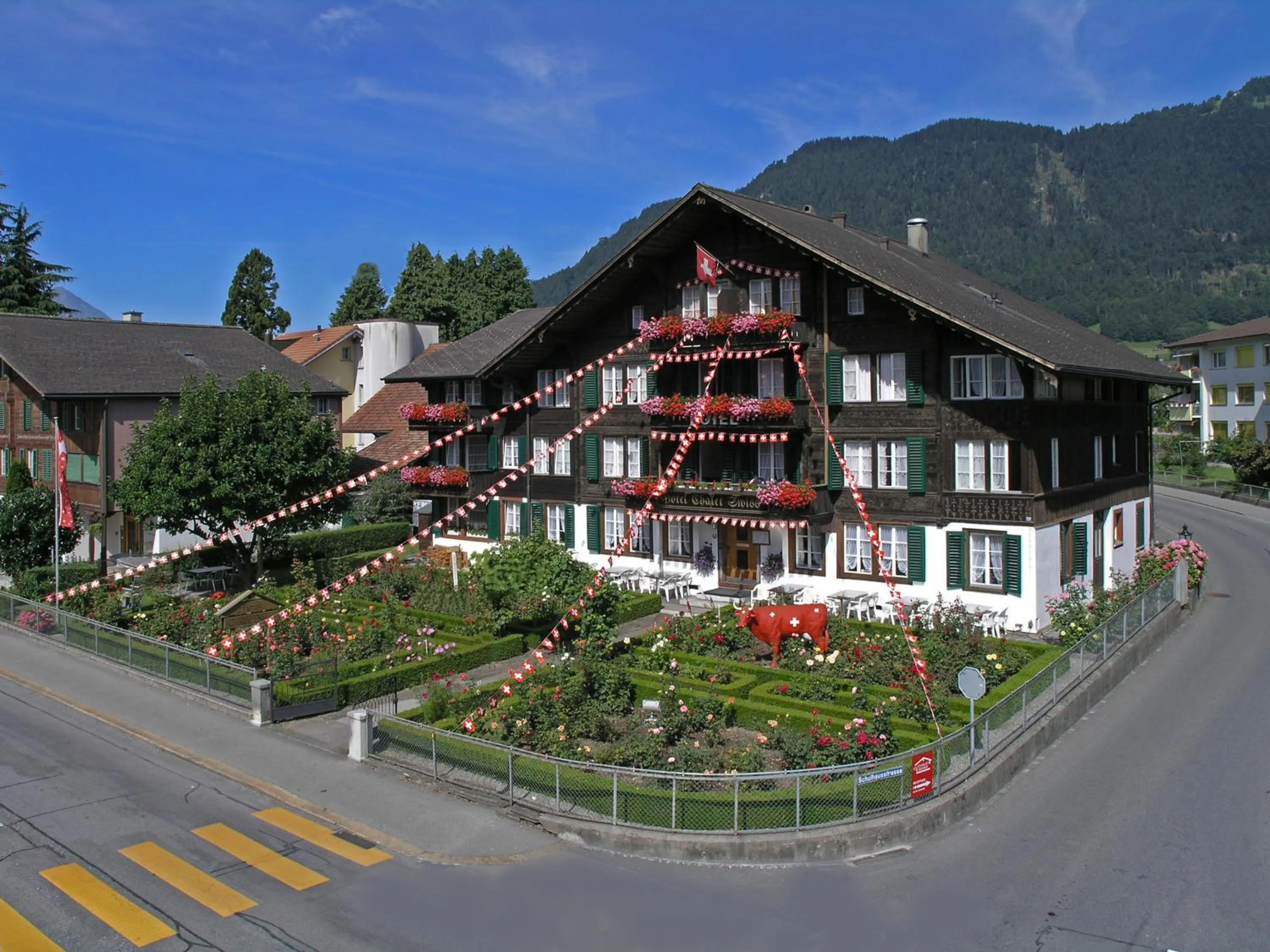 Property building in Hotel Chalet Swiss
