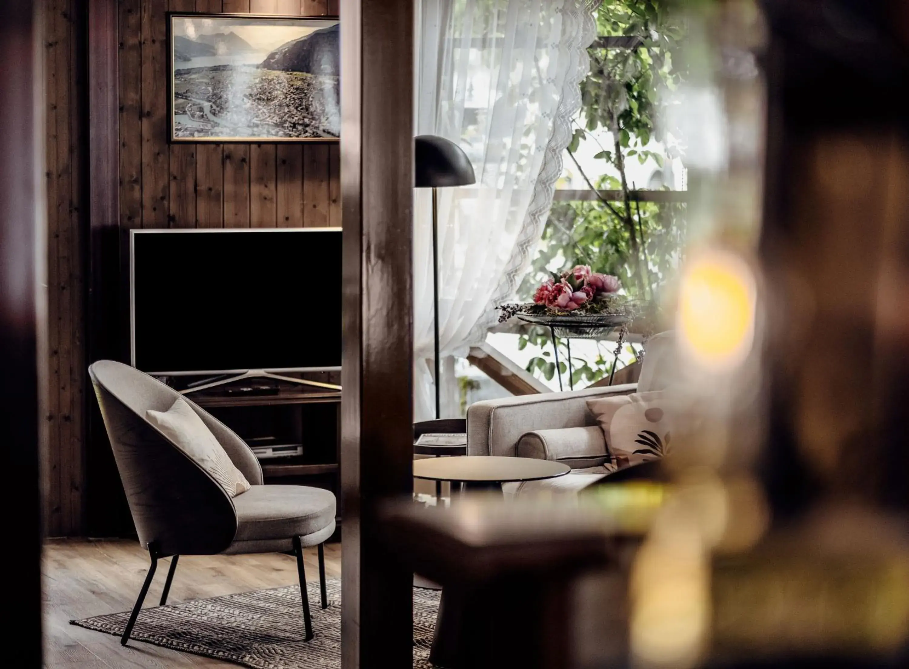 Living room in Hotel Chalet Swiss Living room in Hotel Chalet Swiss