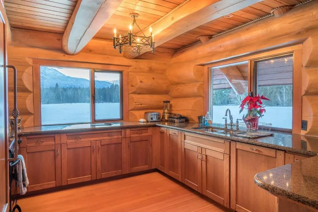 Natural landscape in Revelstoke House Luxury Log House at Base of Resort