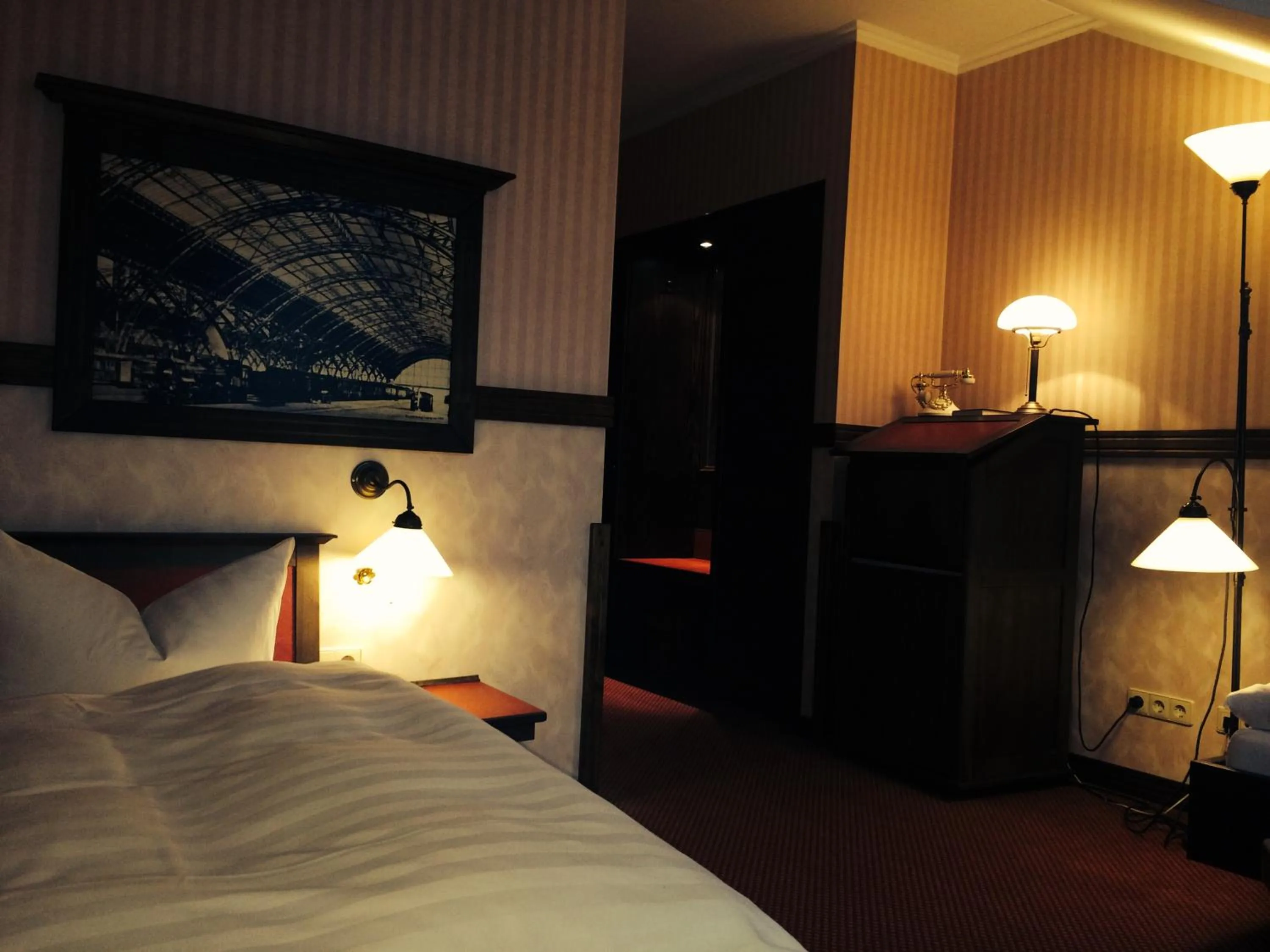 Bed in Hotel BB Bahnhof Bertsdorf