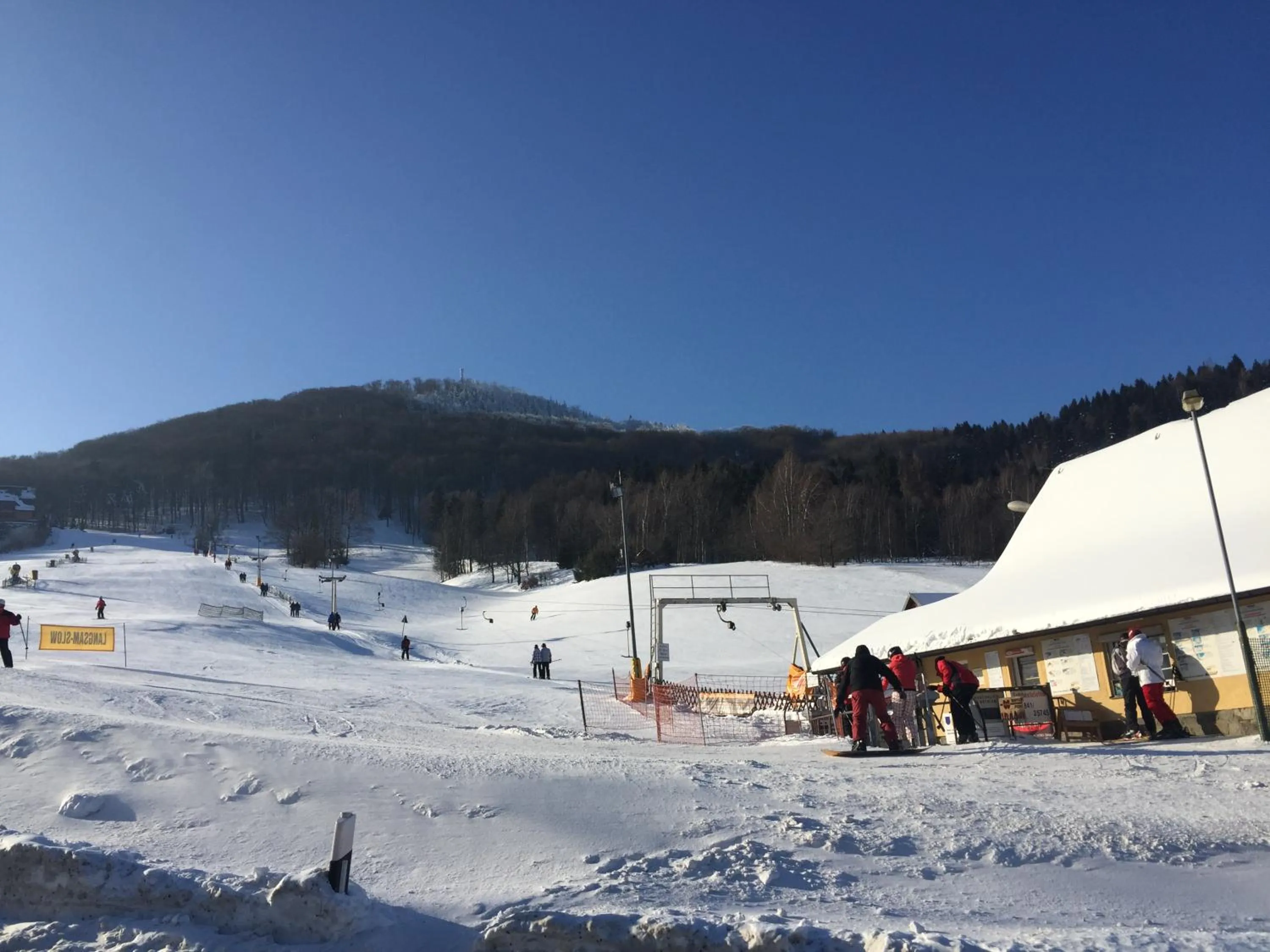 Winter in Hotel BB Bahnhof Bertsdorf