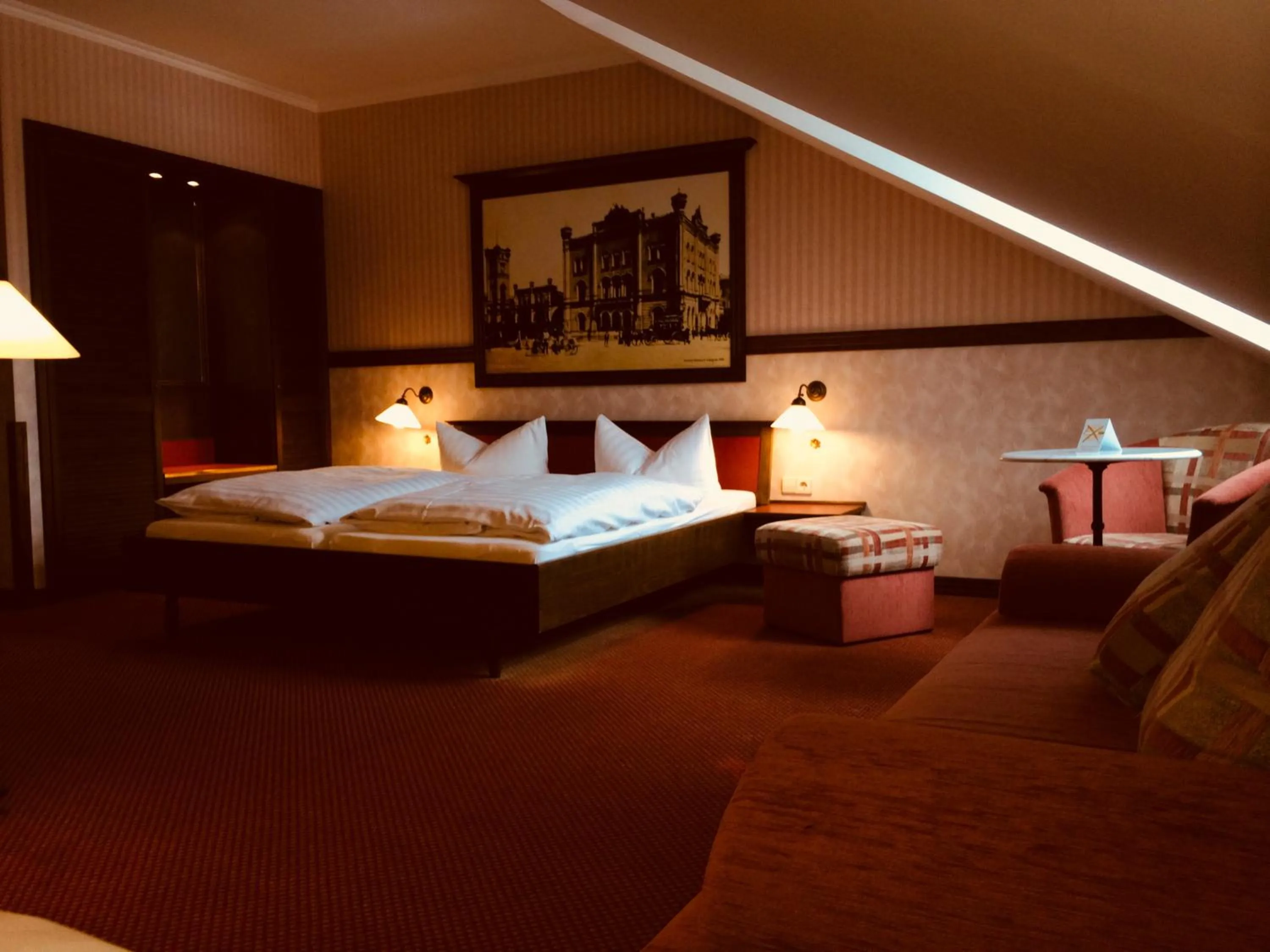 Bed in Hotel BB Bahnhof Bertsdorf