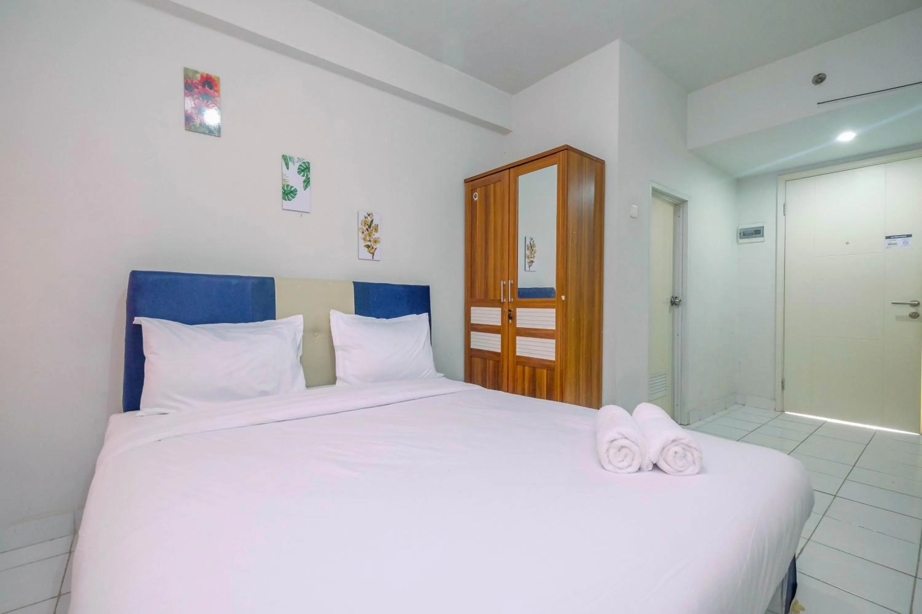 Bed in Comfortable and Homey Studio Apartment at Dramaga Tower near IPB By Travelio