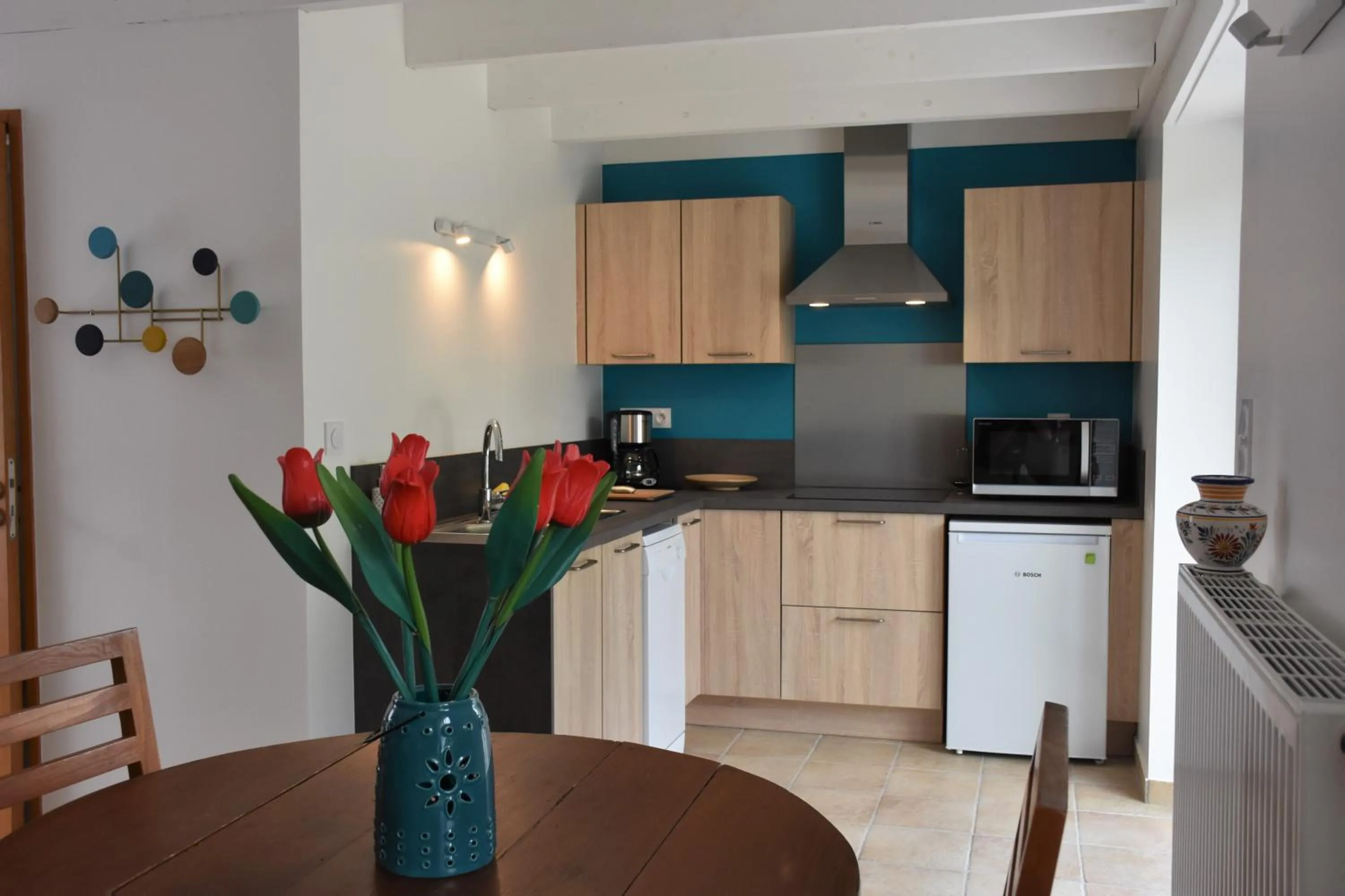 Kitchen or kitchenette in Domaine des Fougères