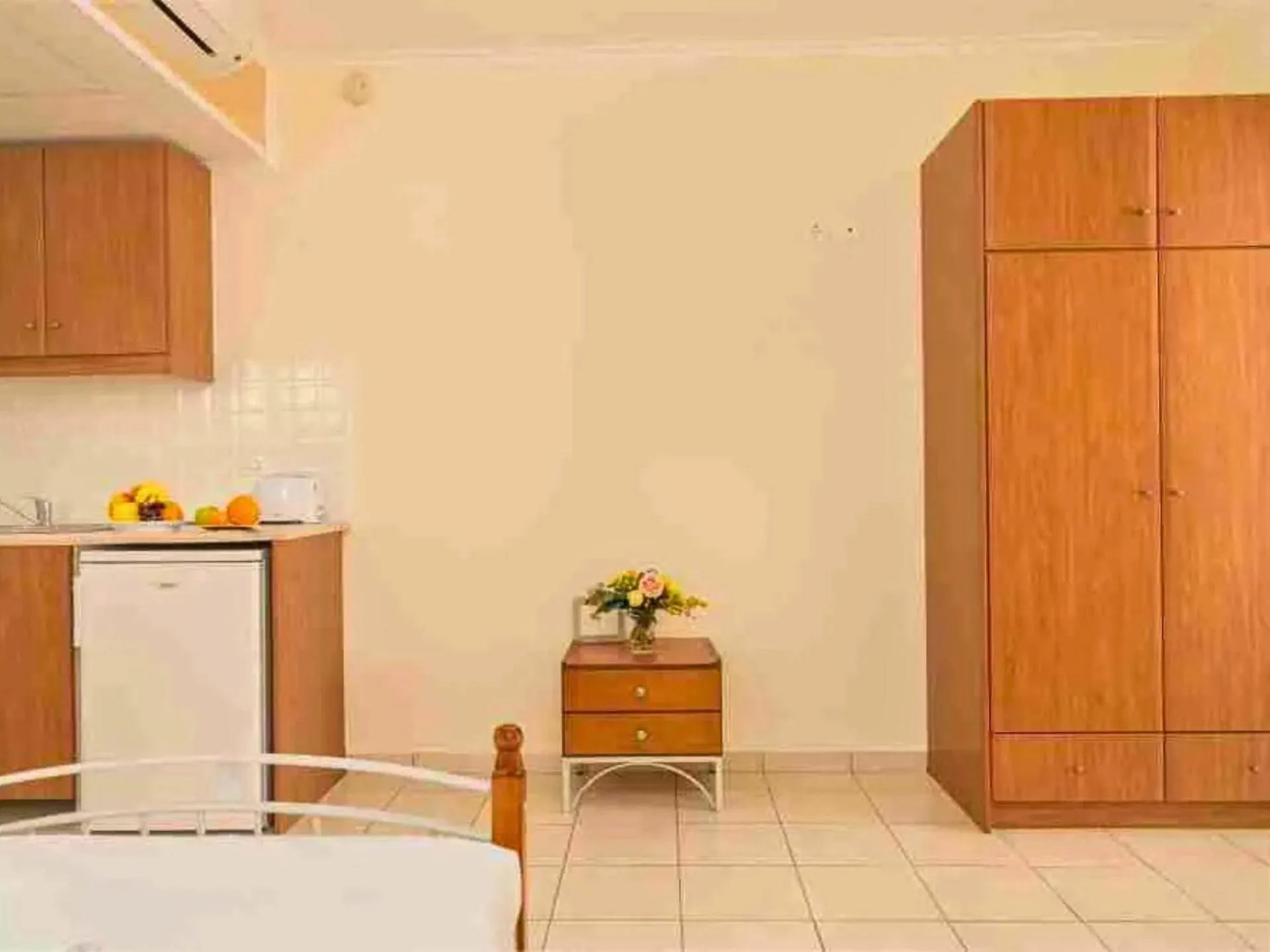 Bed in Manousis ApartHotel