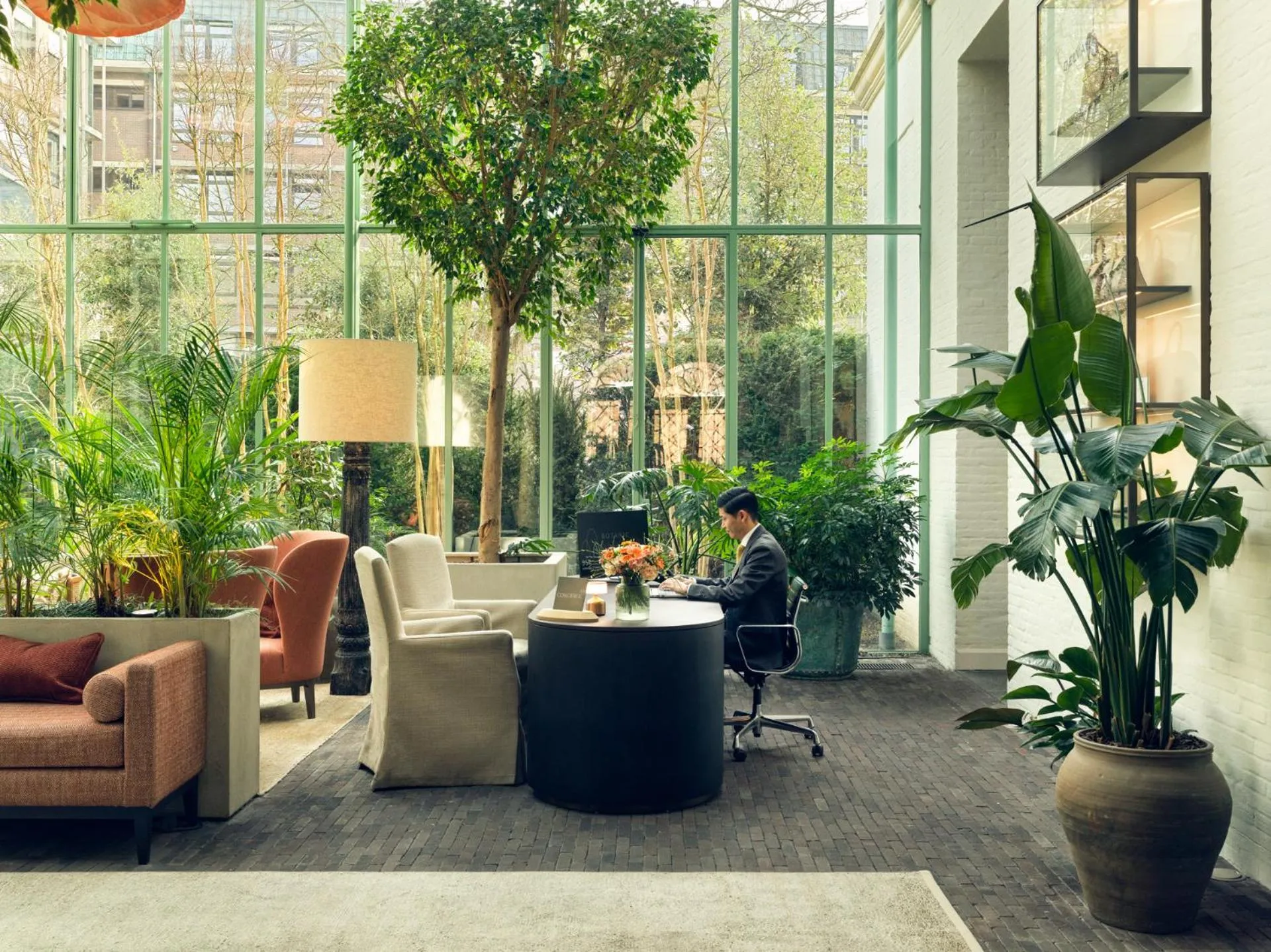 Lobby or reception in Botanic Sanctuary Antwerp - The Leading Hotels of the World