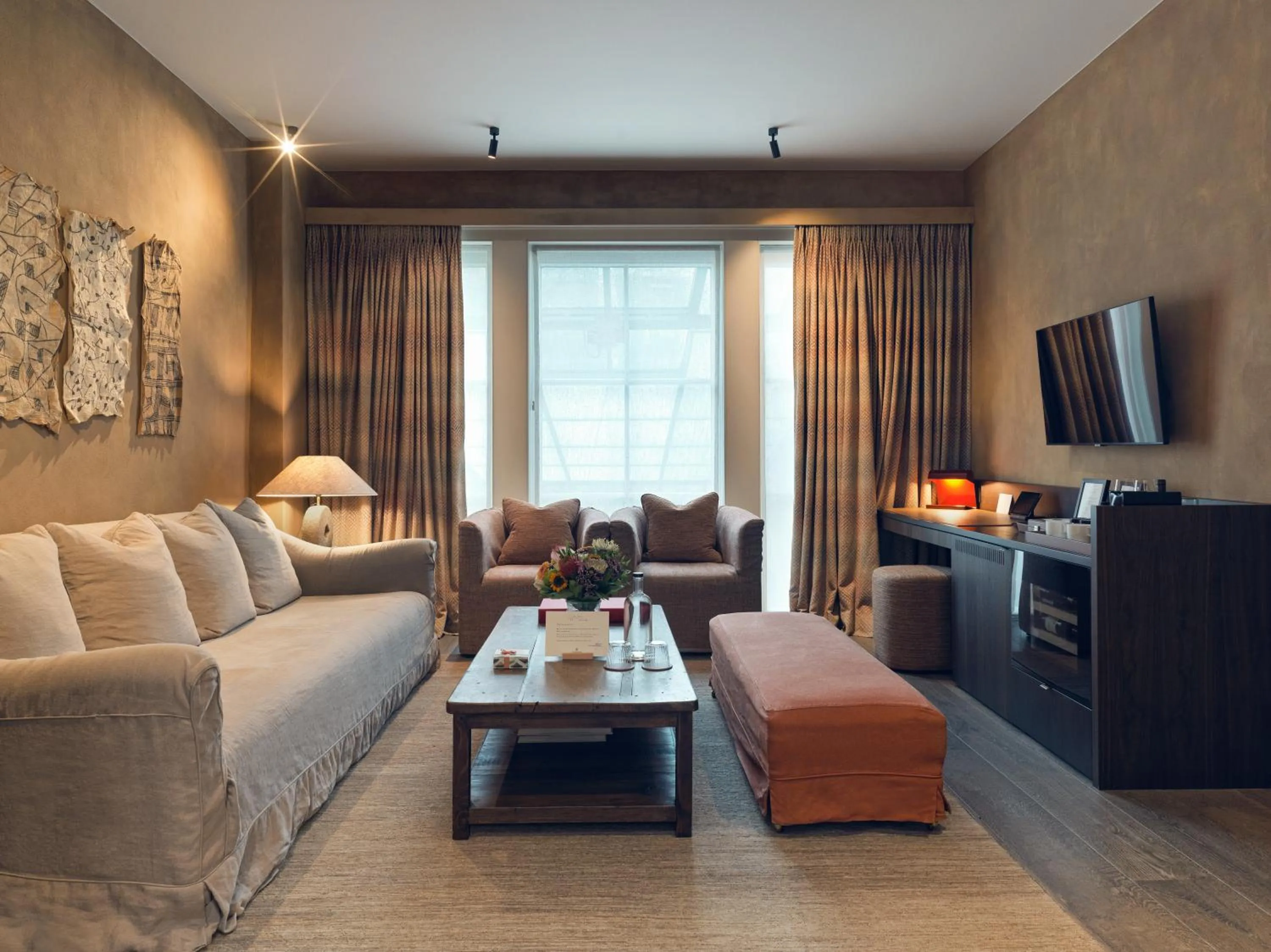 Living room in Botanic Sanctuary Antwerp - The Leading Hotels of the World