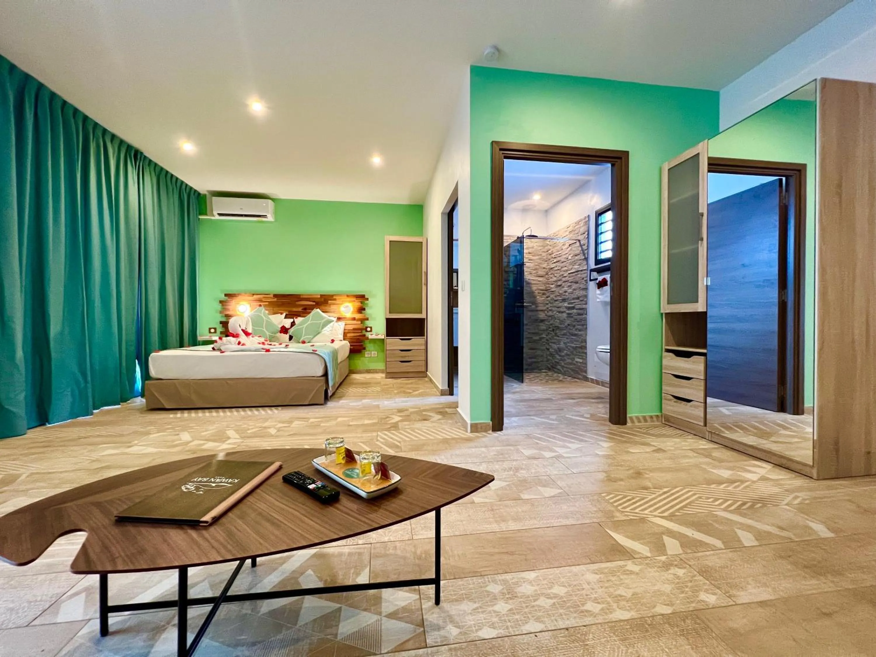 Bed in Kawan Bay Suites