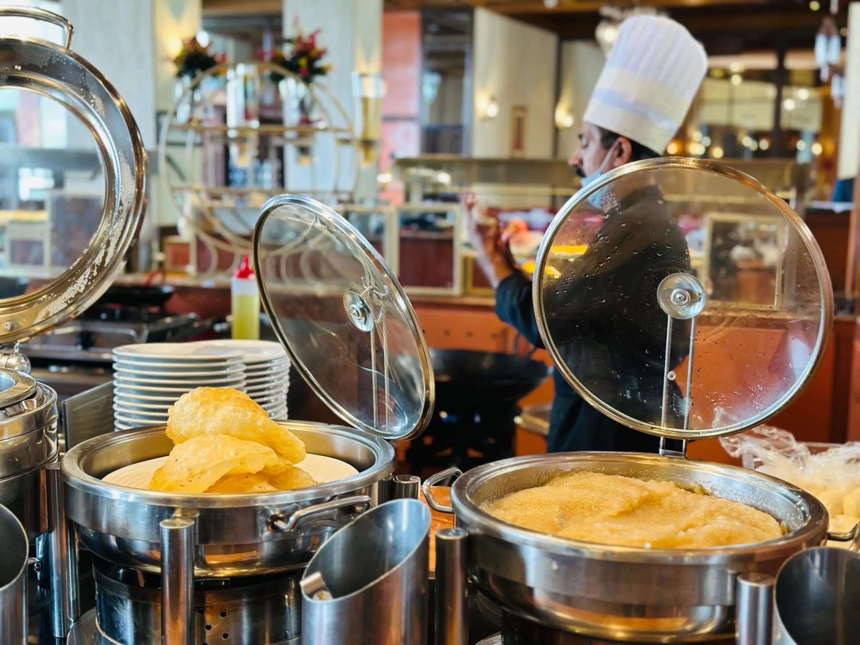 Buffet breakfast in Pearl Continental Hotel Malam Jabba