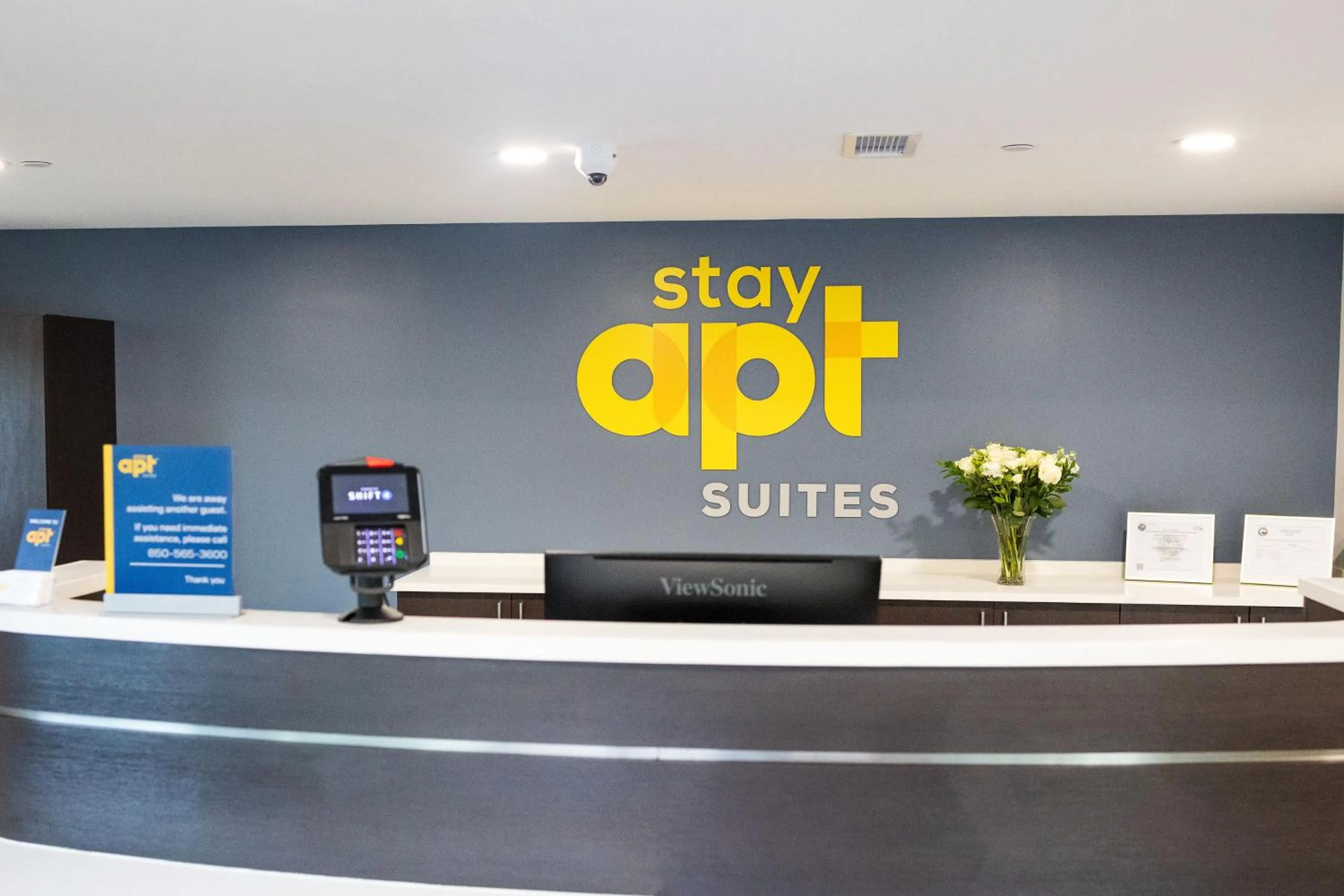 Lobby or reception in stayAPT Suites Goldsboro-Seymour Johnson AFB