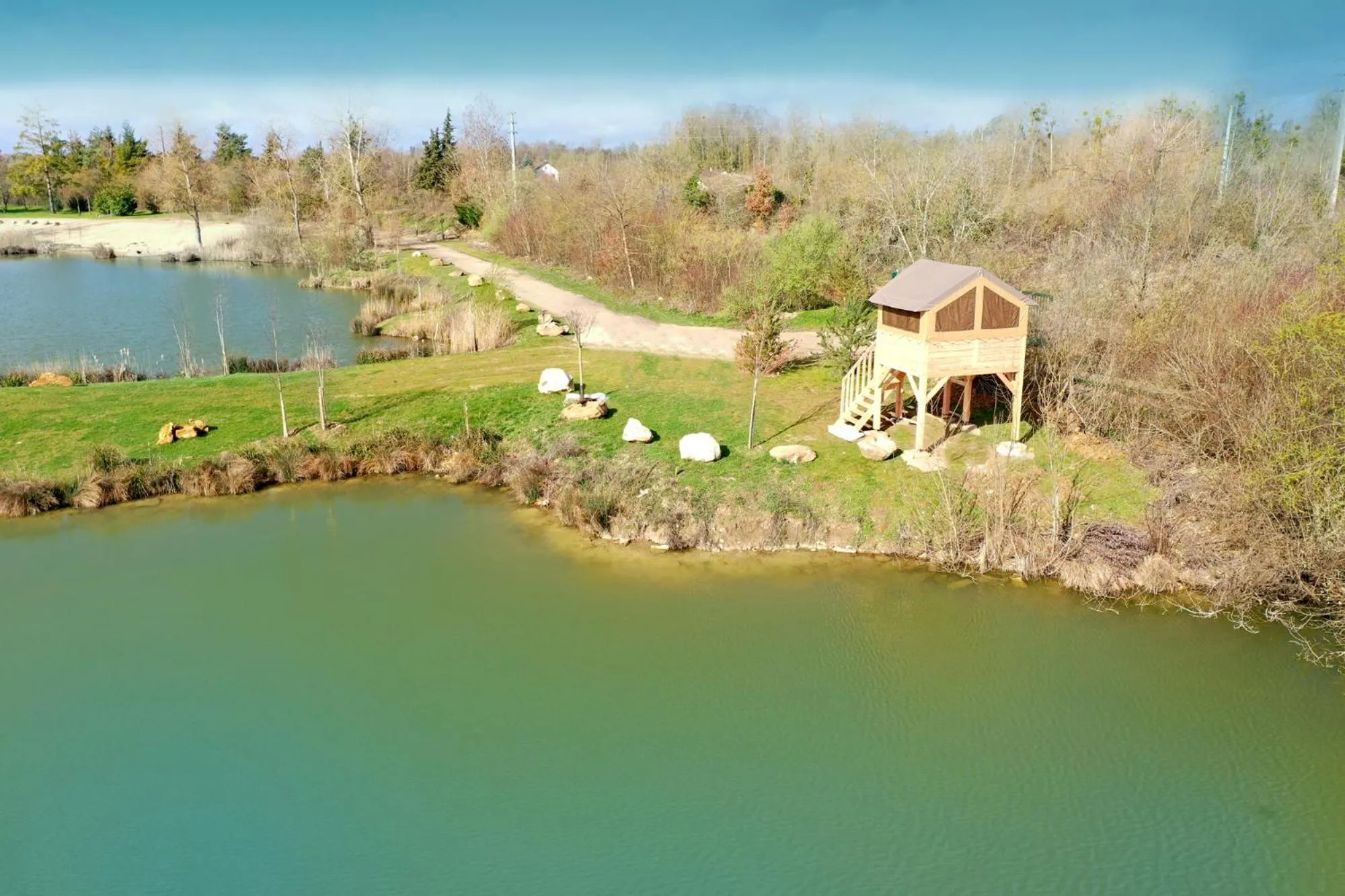 Bird's eye view in Les Etangs de la Bassée
