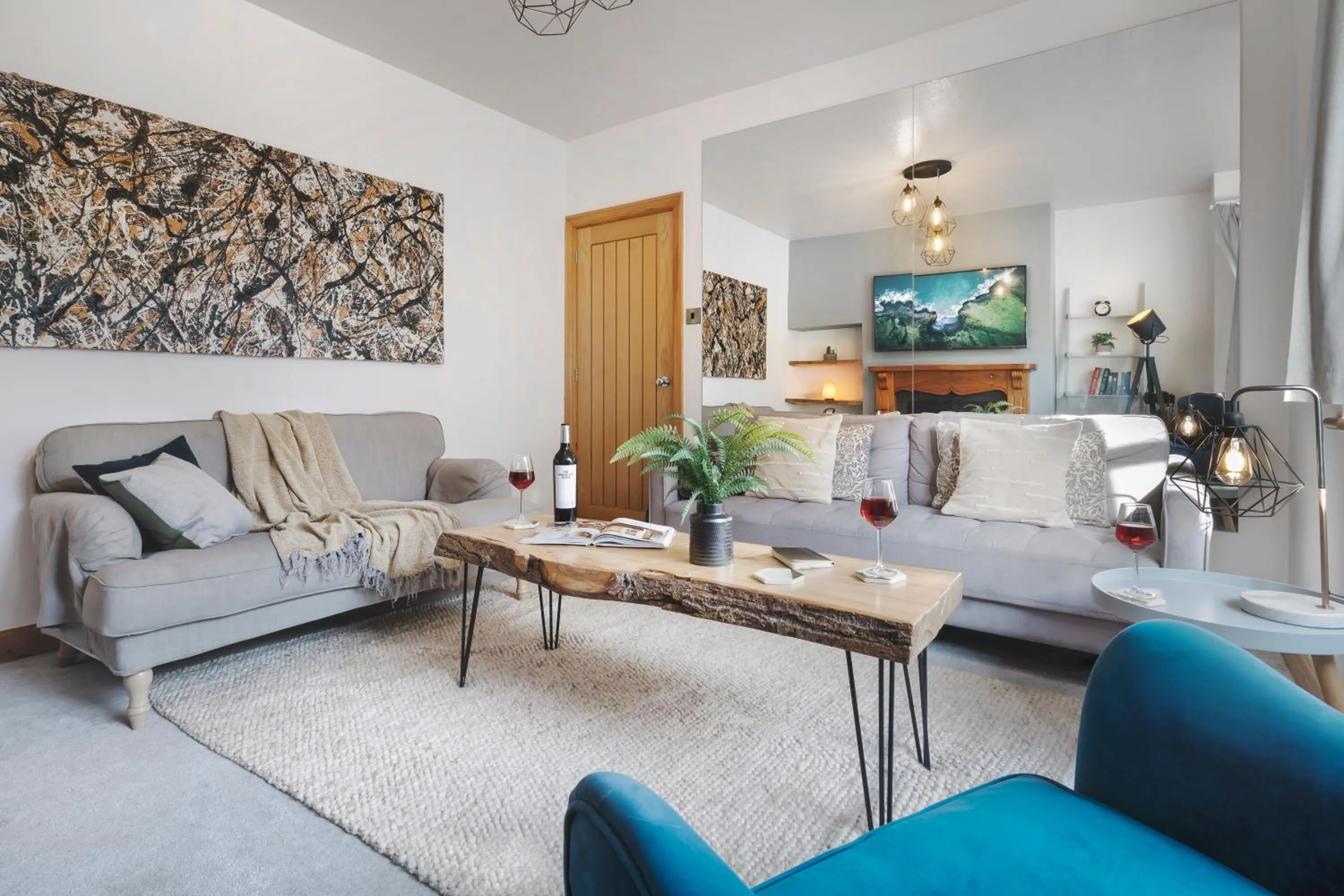 Living room in Ellerthwaite Place X3 Bed House with Hot Tub in Central Windermere - Ridgestone