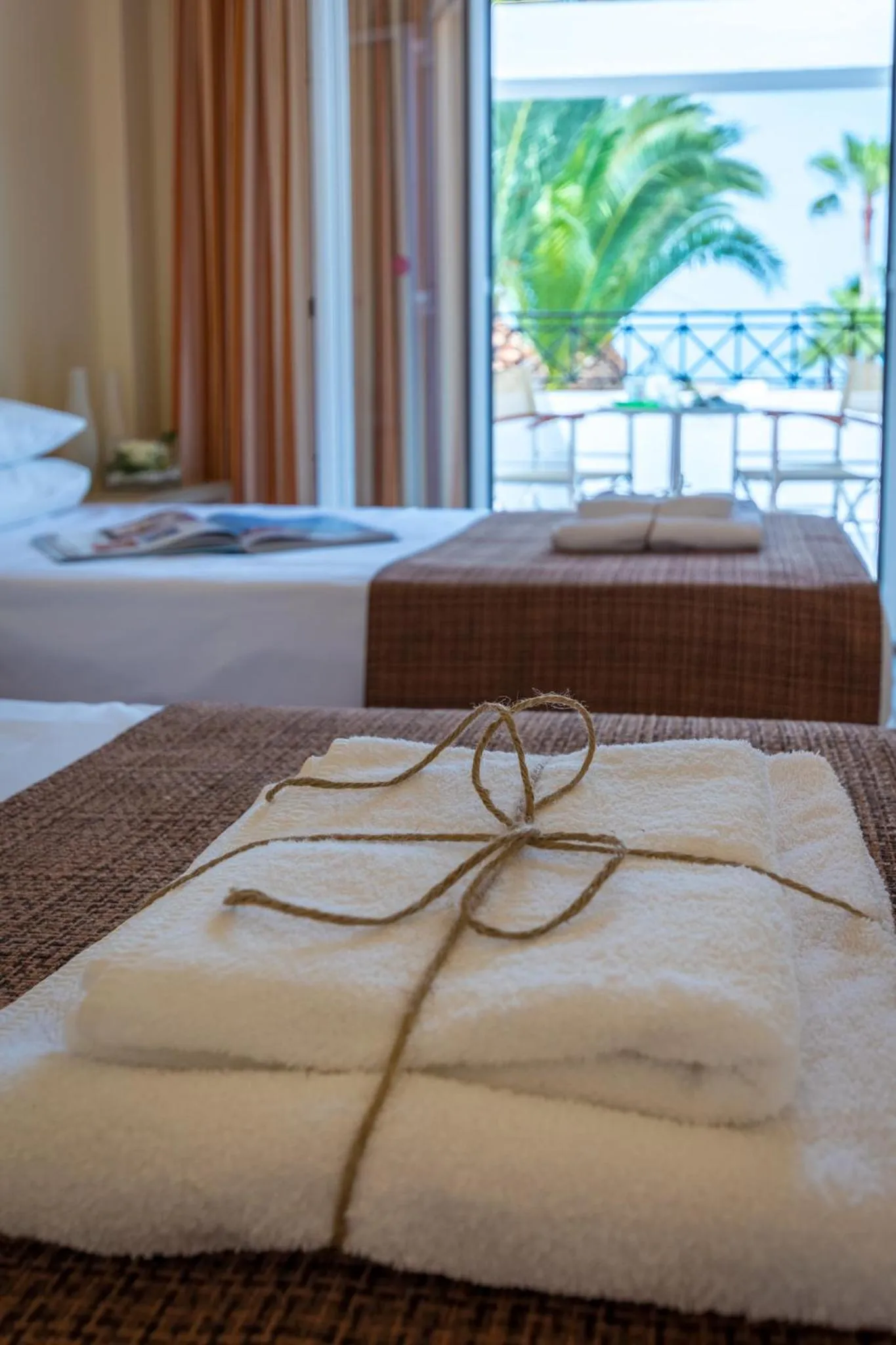 Bed in Dedalos Hotel