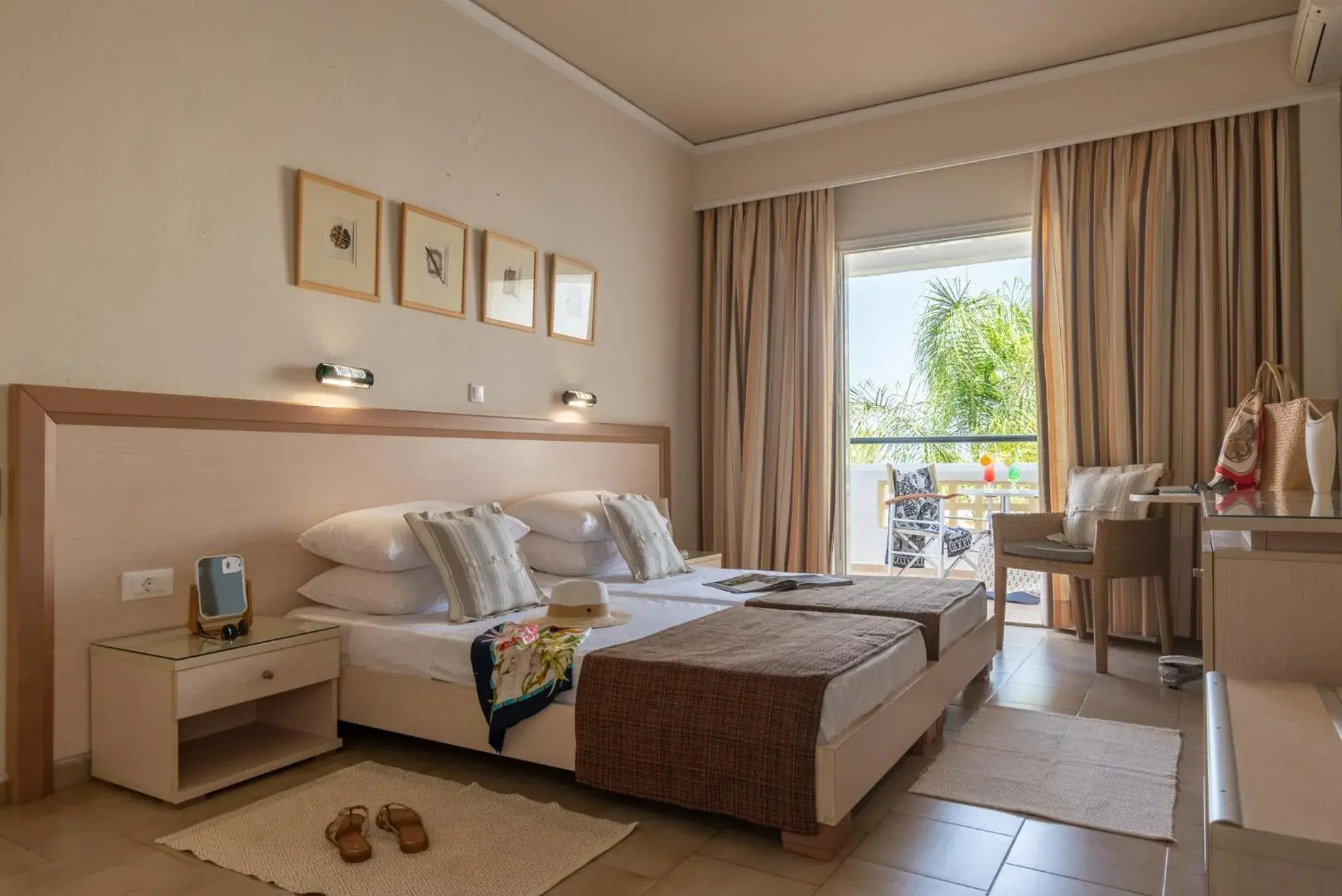 Bedroom, Bed in Dedalos Hotel Bedroom, Bed in Dedalos Hotel