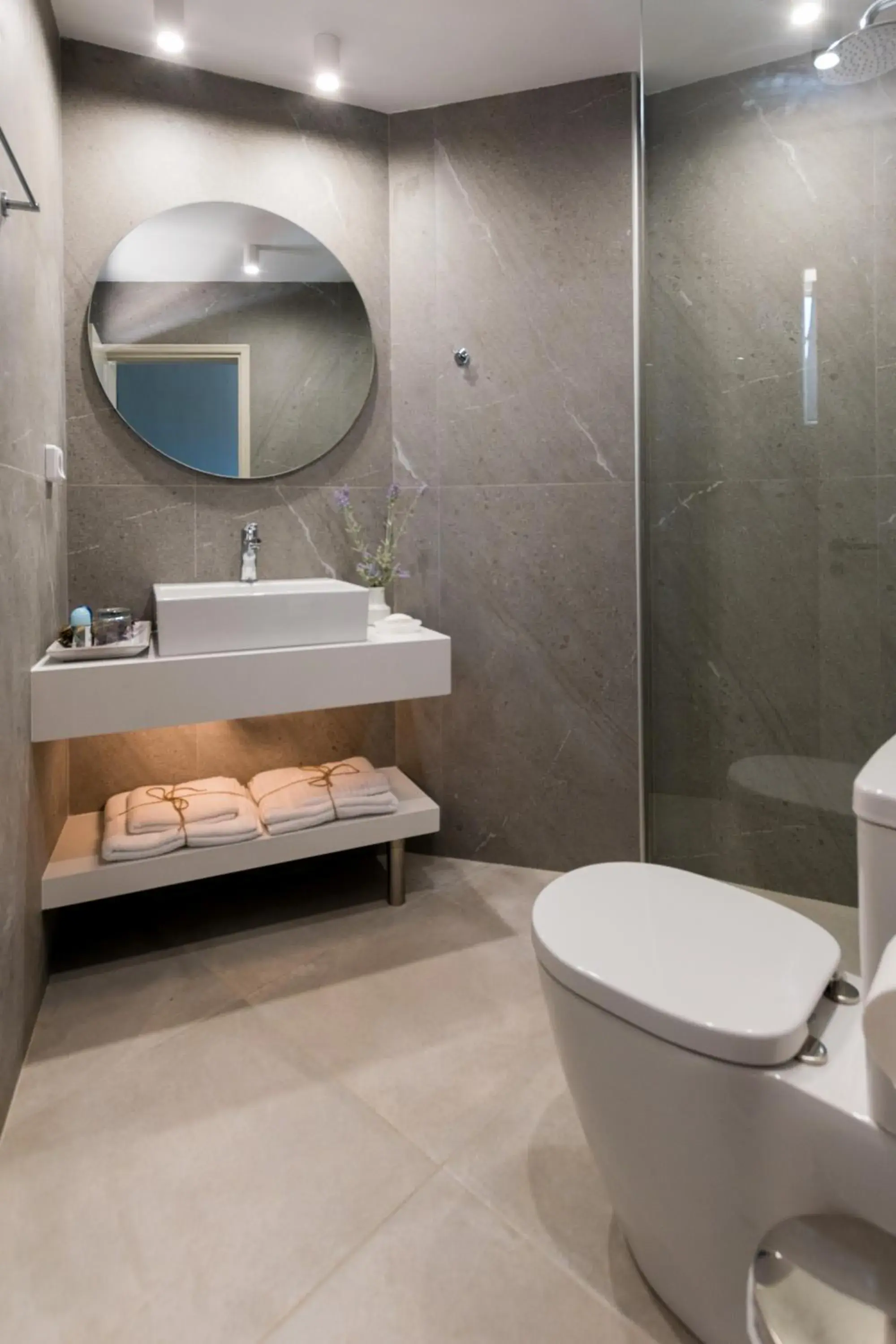 Bathroom in Dedalos Hotel Bathroom in Dedalos Hotel