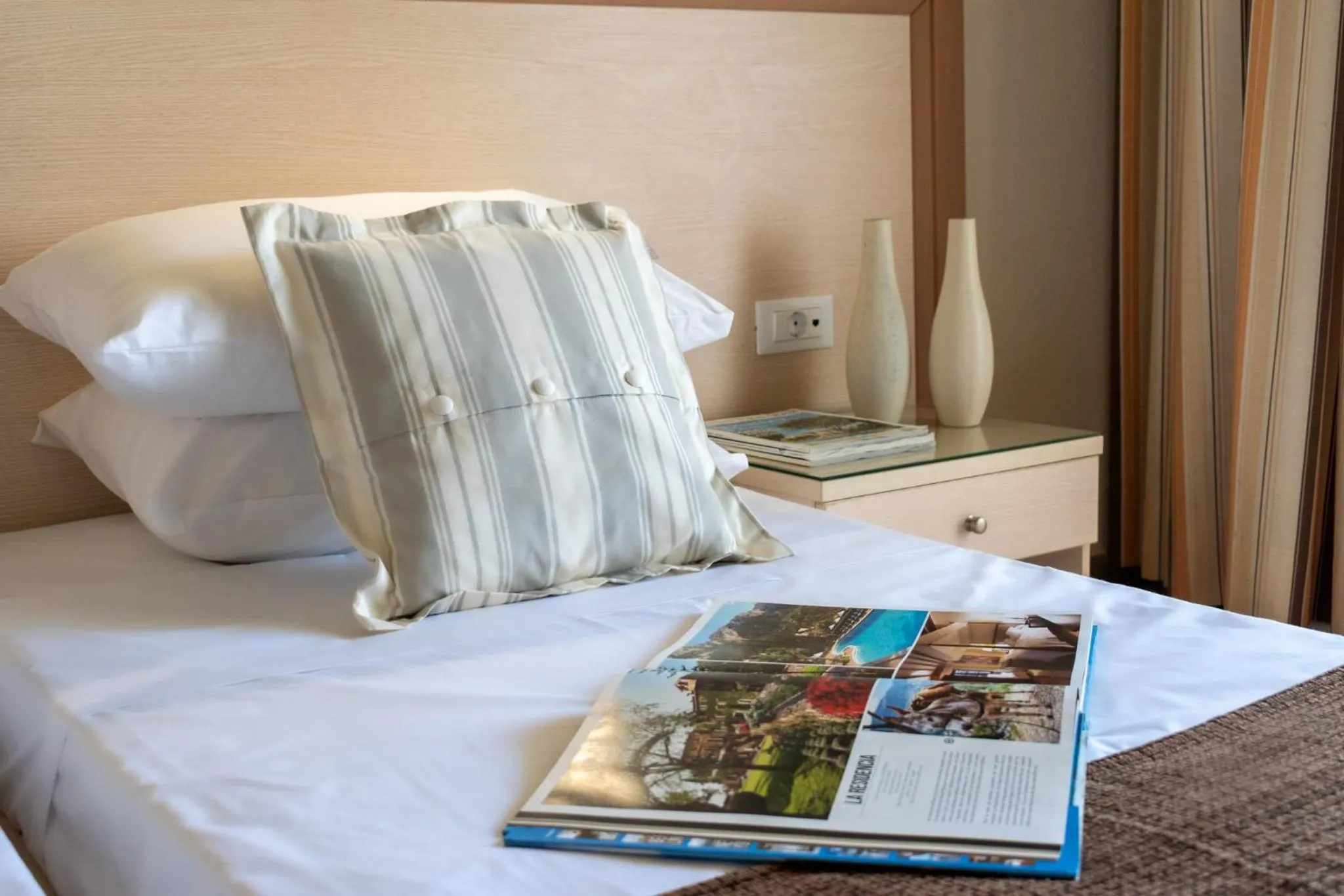 Decorative detail, Bed in Dedalos Hotel