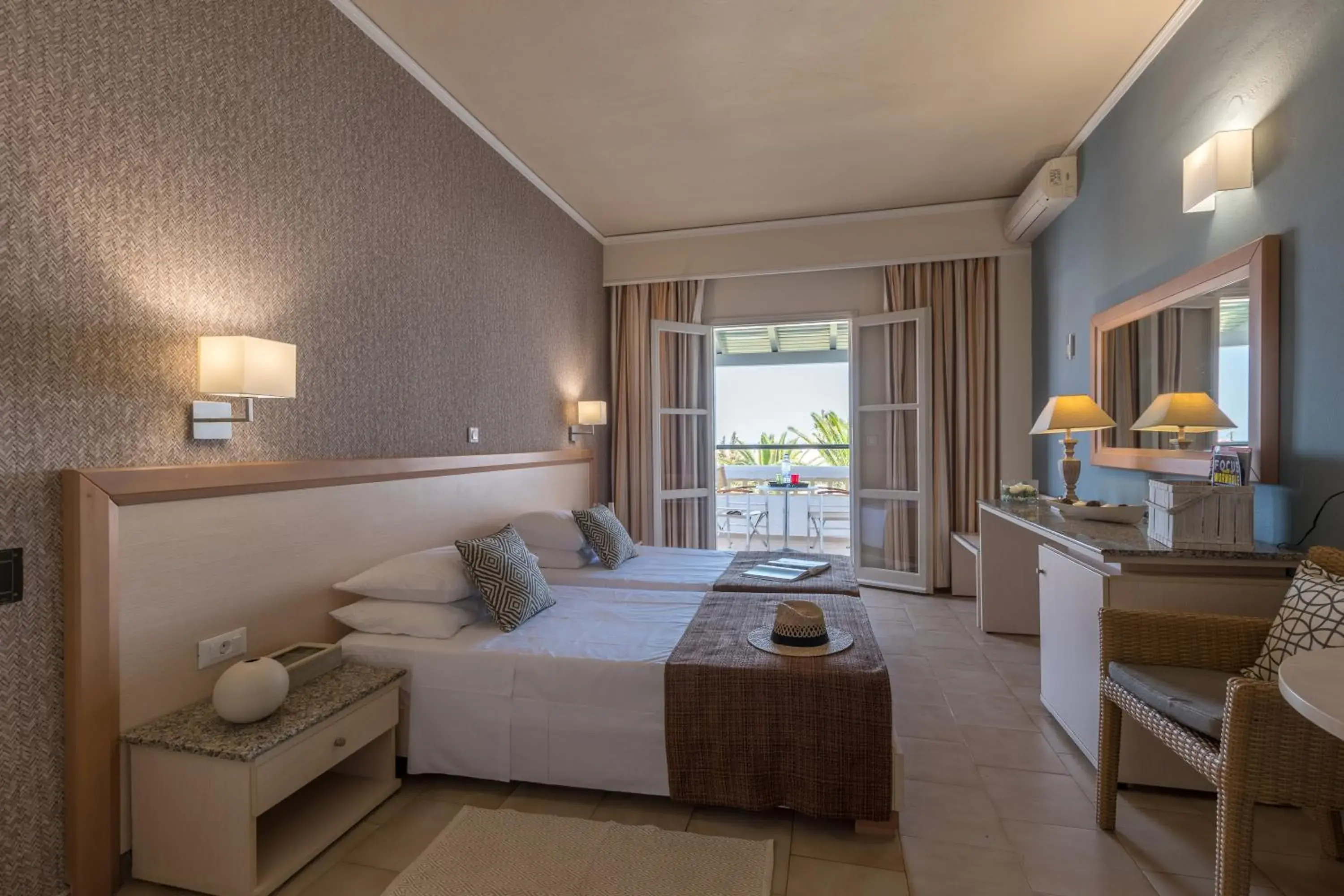 Bedroom, Bed in Dedalos Hotel Bedroom, Bed in Dedalos Hotel