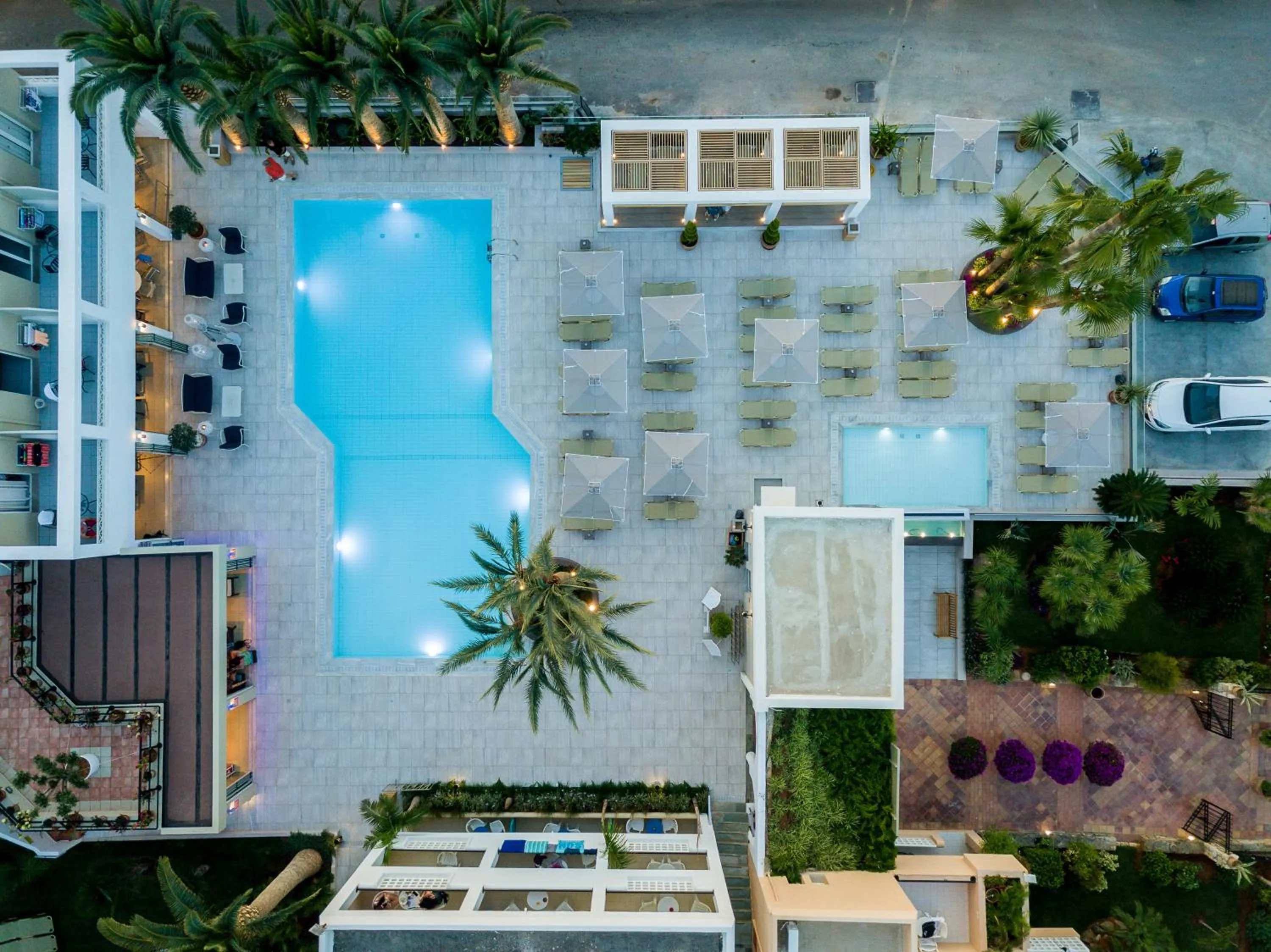 Bird's eye view in Dedalos Hotel