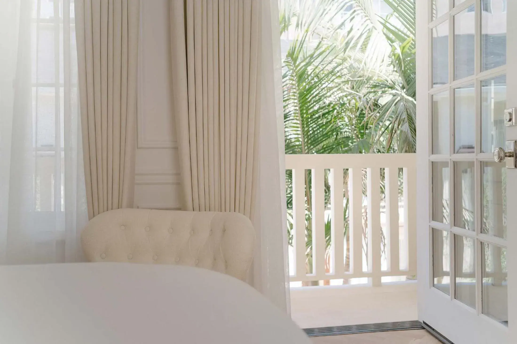 Balcony/Terrace, Bed in Cara Hotel Balcony/Terrace, Bed in Cara Hotel