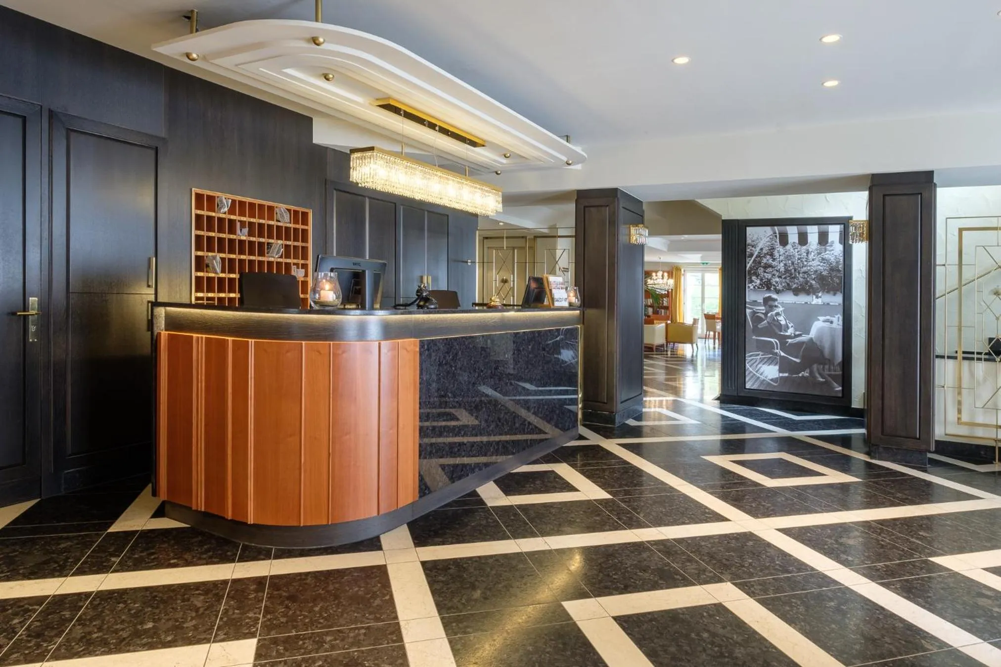 Lobby or reception in Hotel Mohren