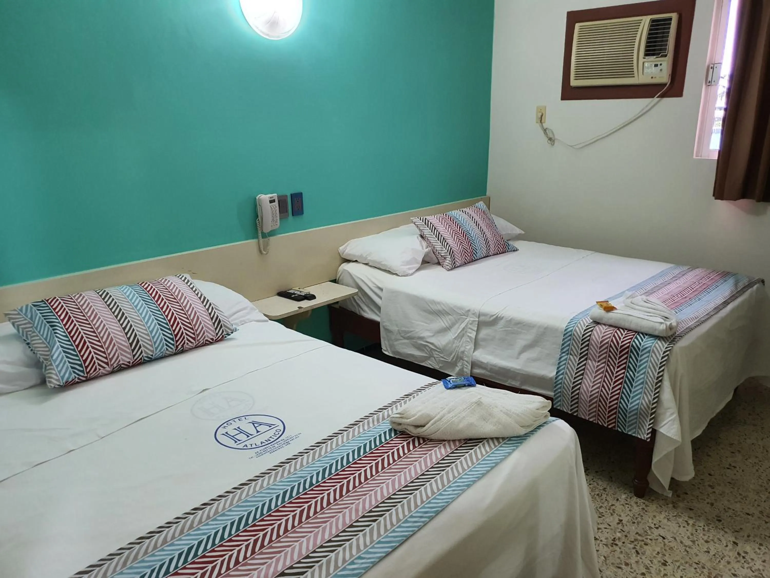 Photo of the whole room, Bed in Hotel Atlantico a 150 mts de Playa Martí