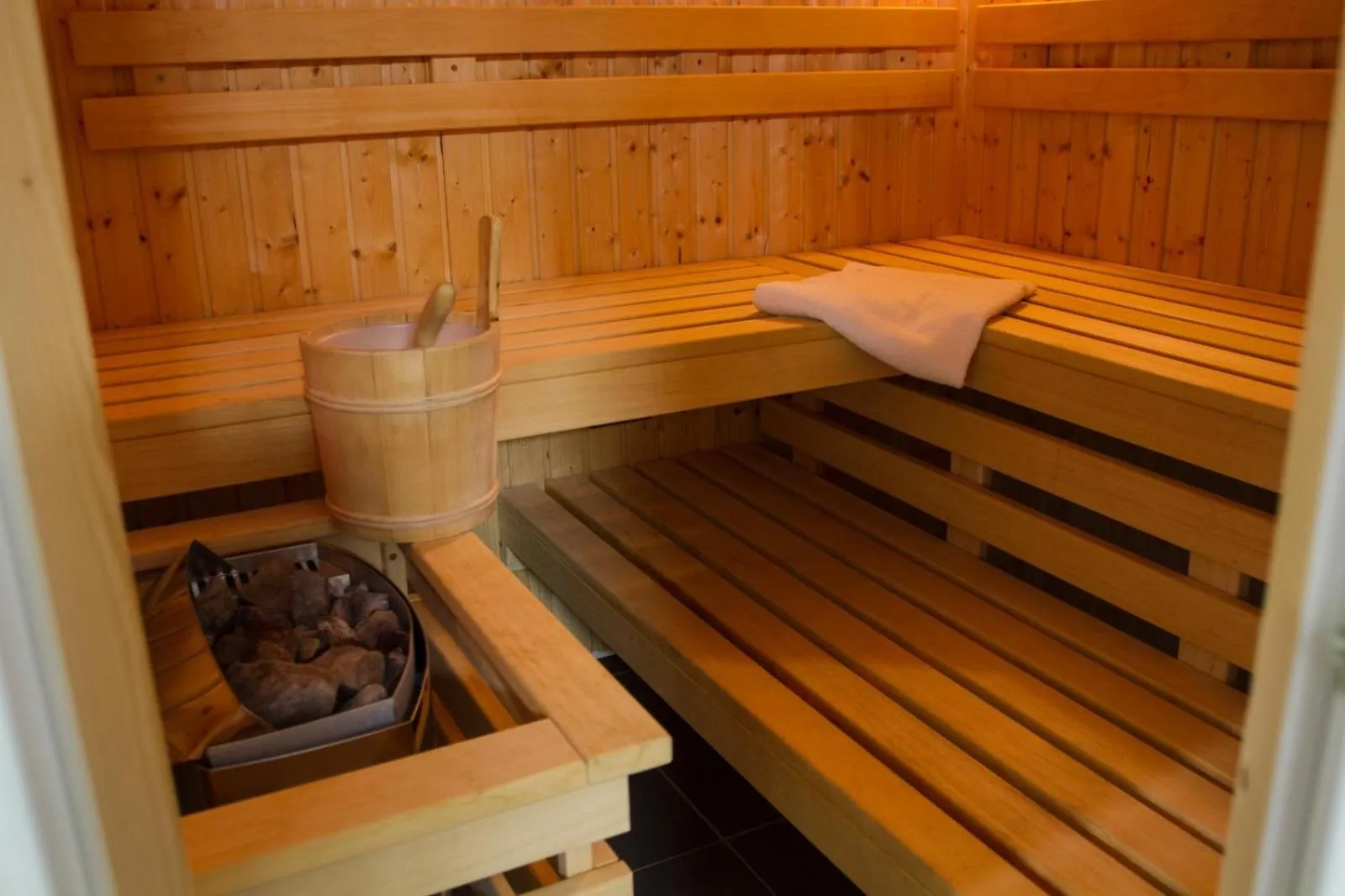 Sauna in Hotel Schwarzbeerschänke Pobershau