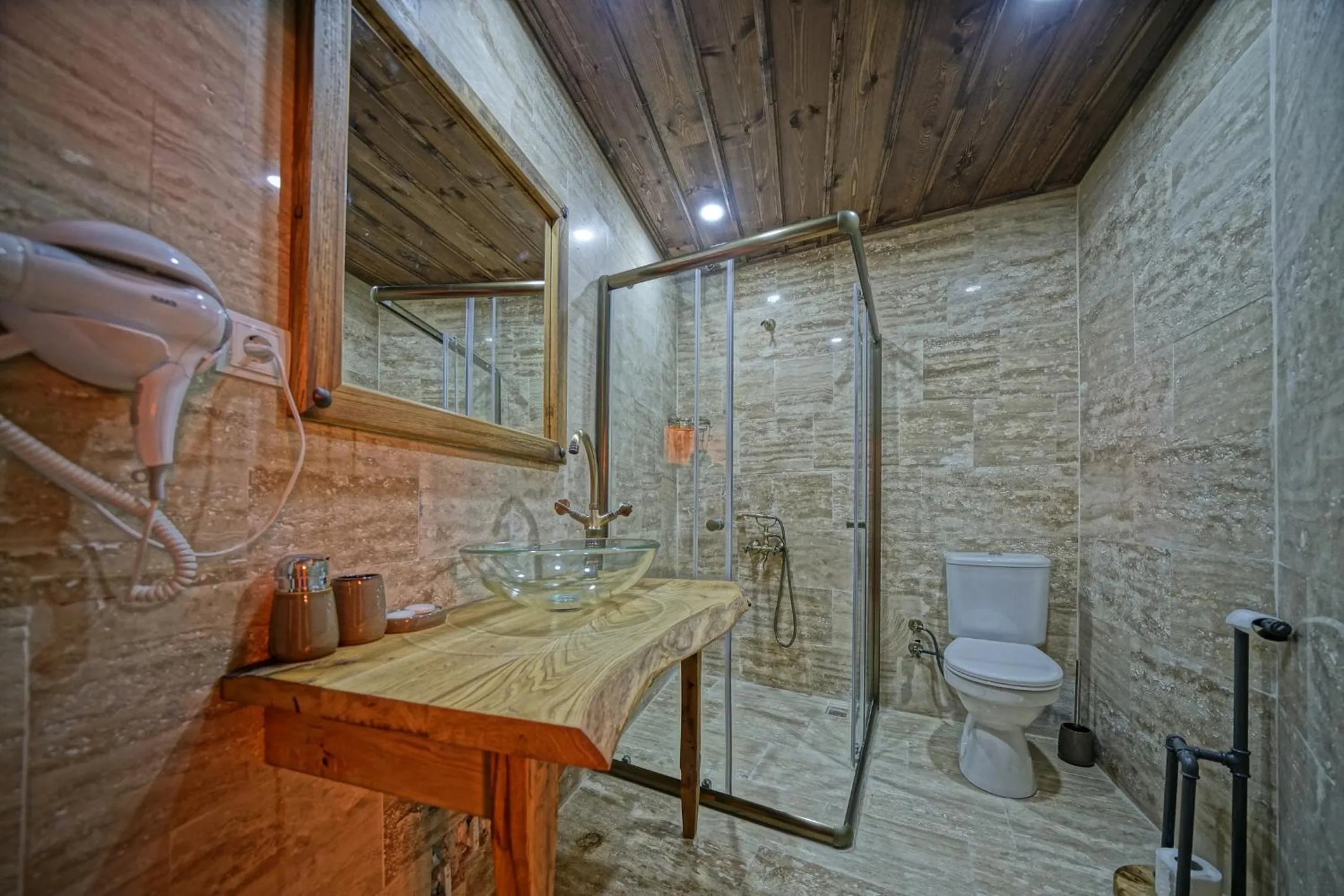 Bathroom in Vigneron Cave Hotel