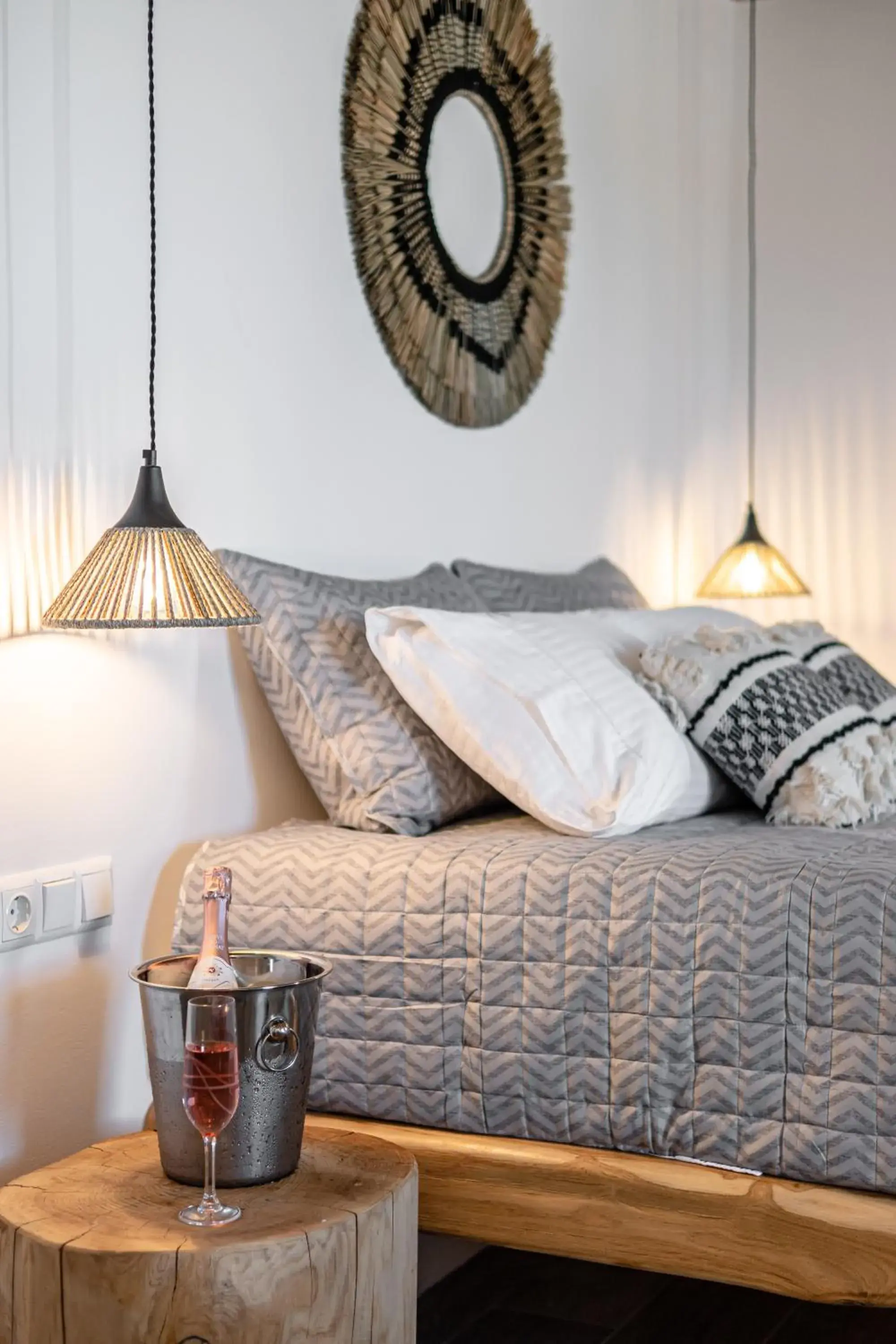 Bed in Naxos Finest Hotel & Villas Bed in Naxos Finest Hotel & Villas