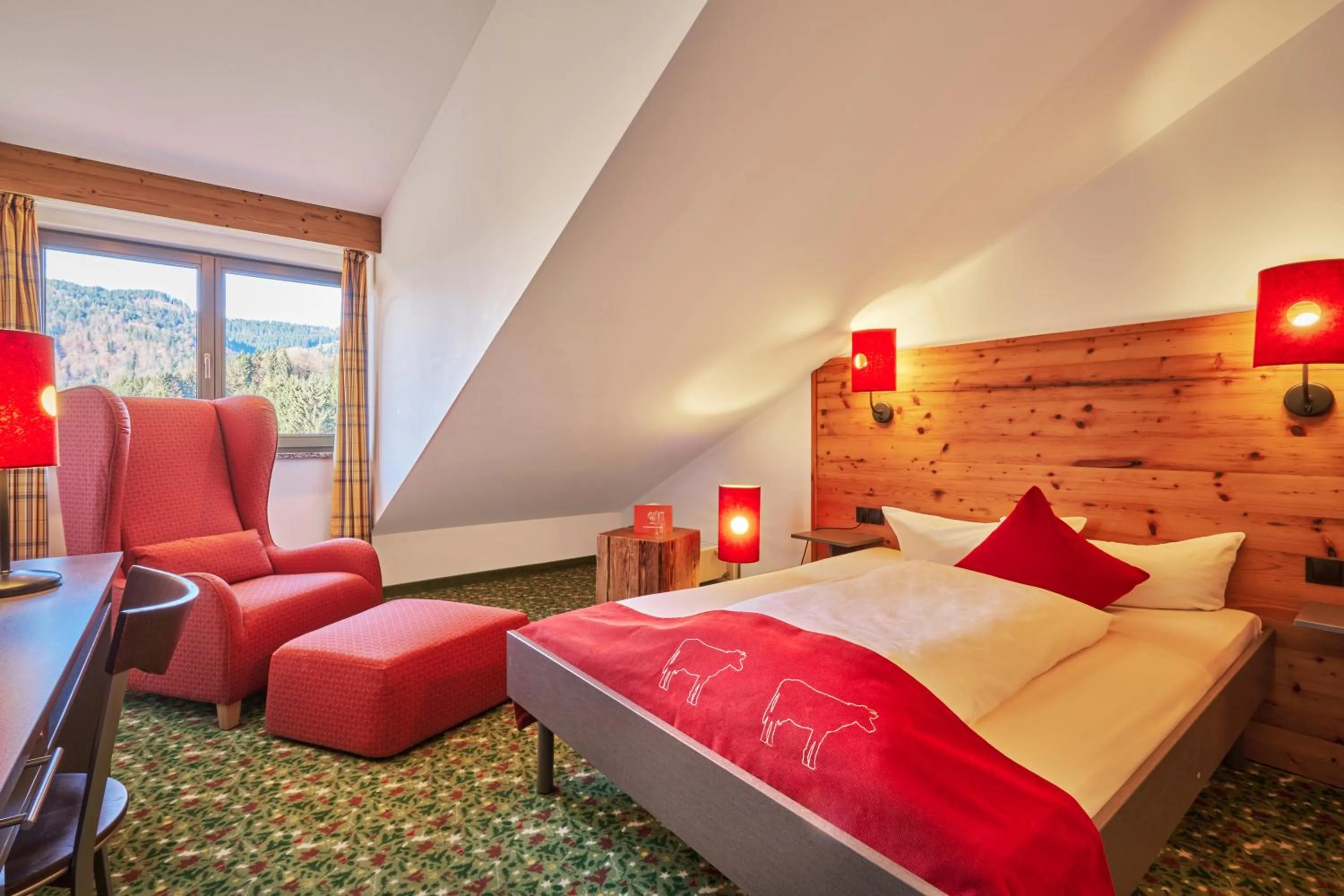 Photo of the whole room, Bed in Hotel Oberstdorf