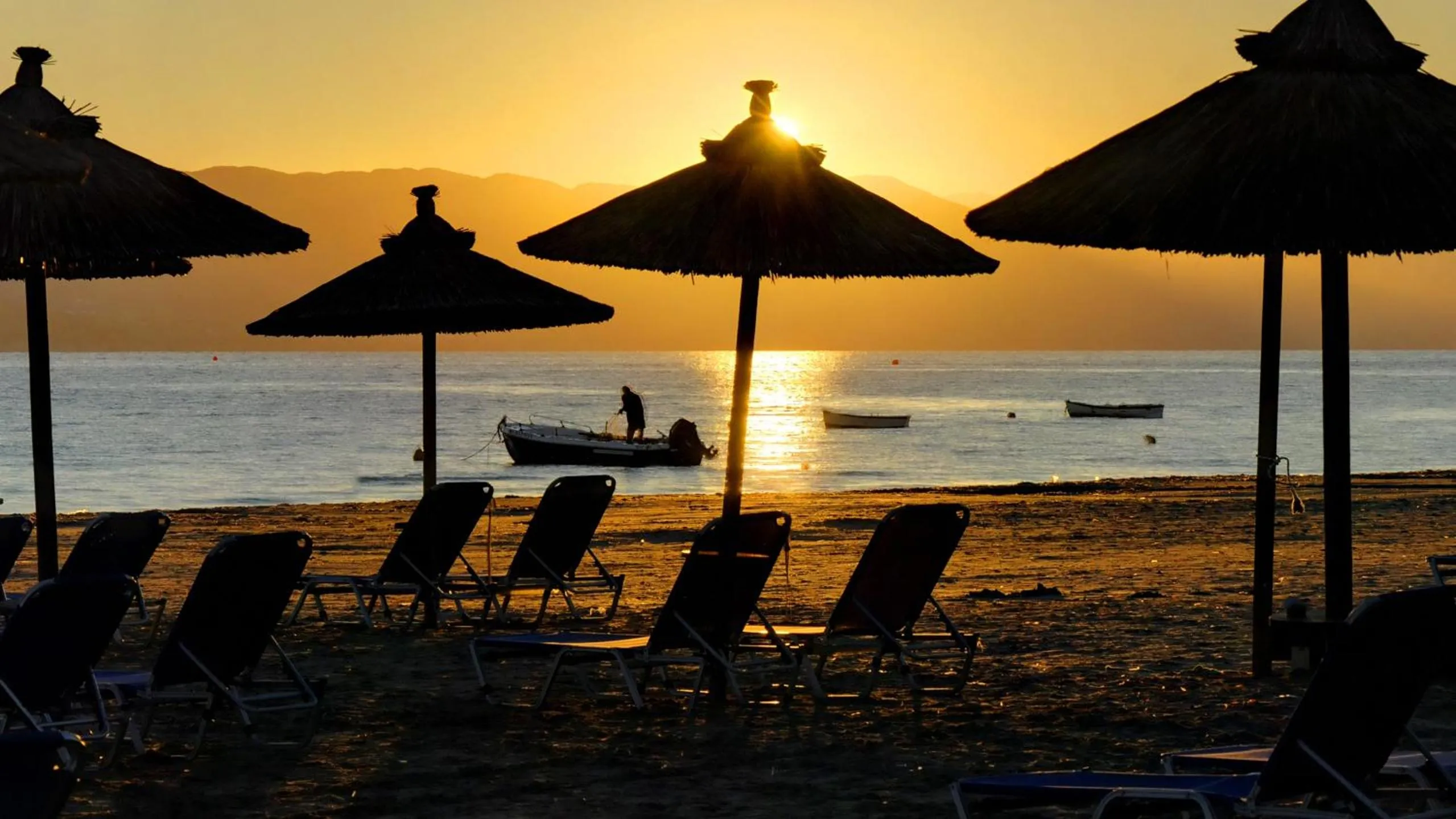 Beach in Island Kavos