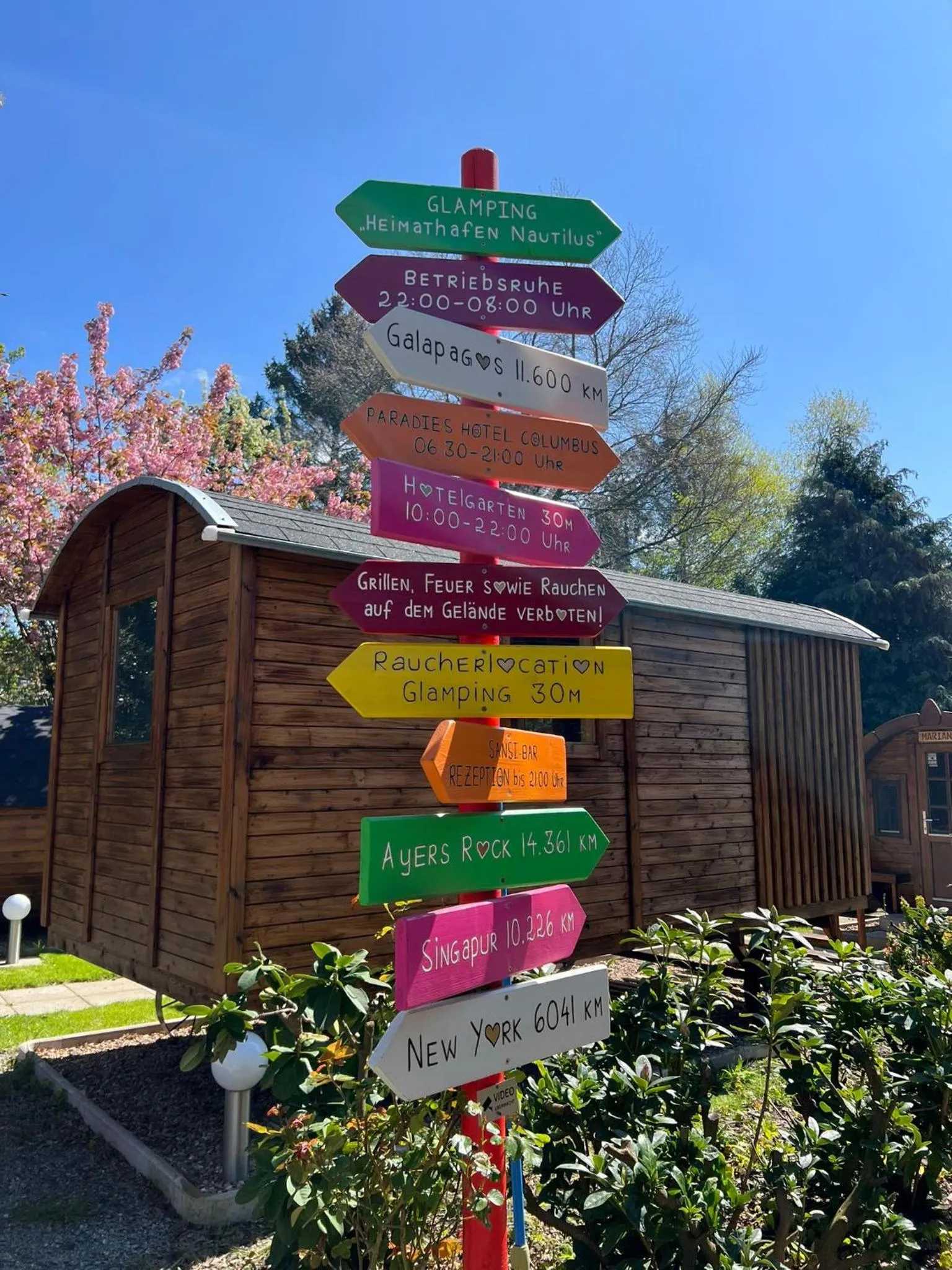 Garden view in Hotel Columbus und Glamping