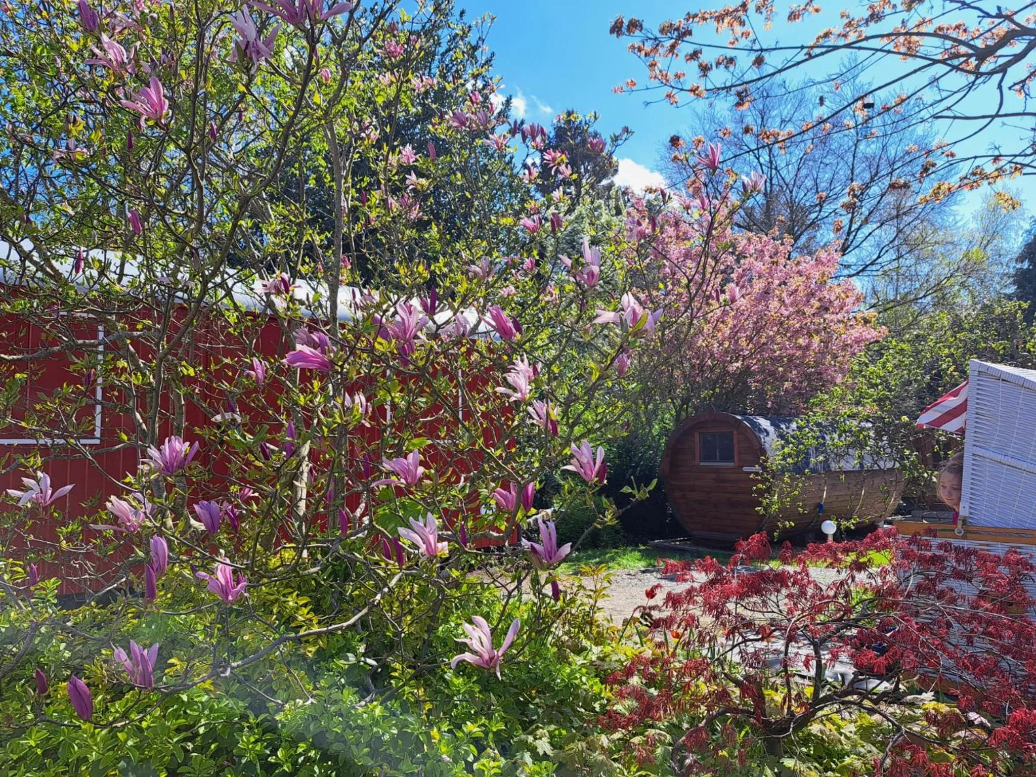 Garden view in Hotel Columbus und Glamping
