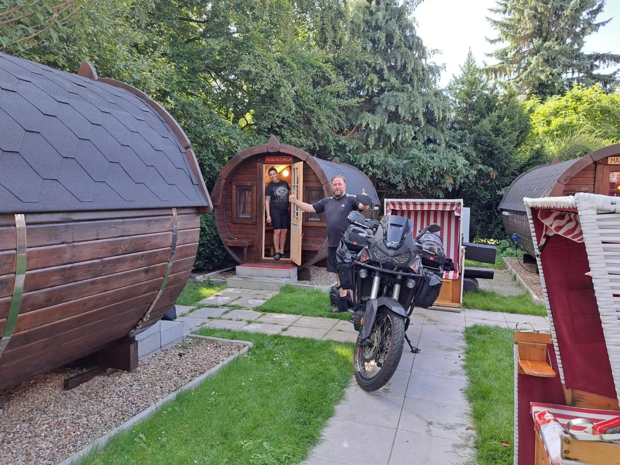 Garden view in Hotel Columbus und Glamping