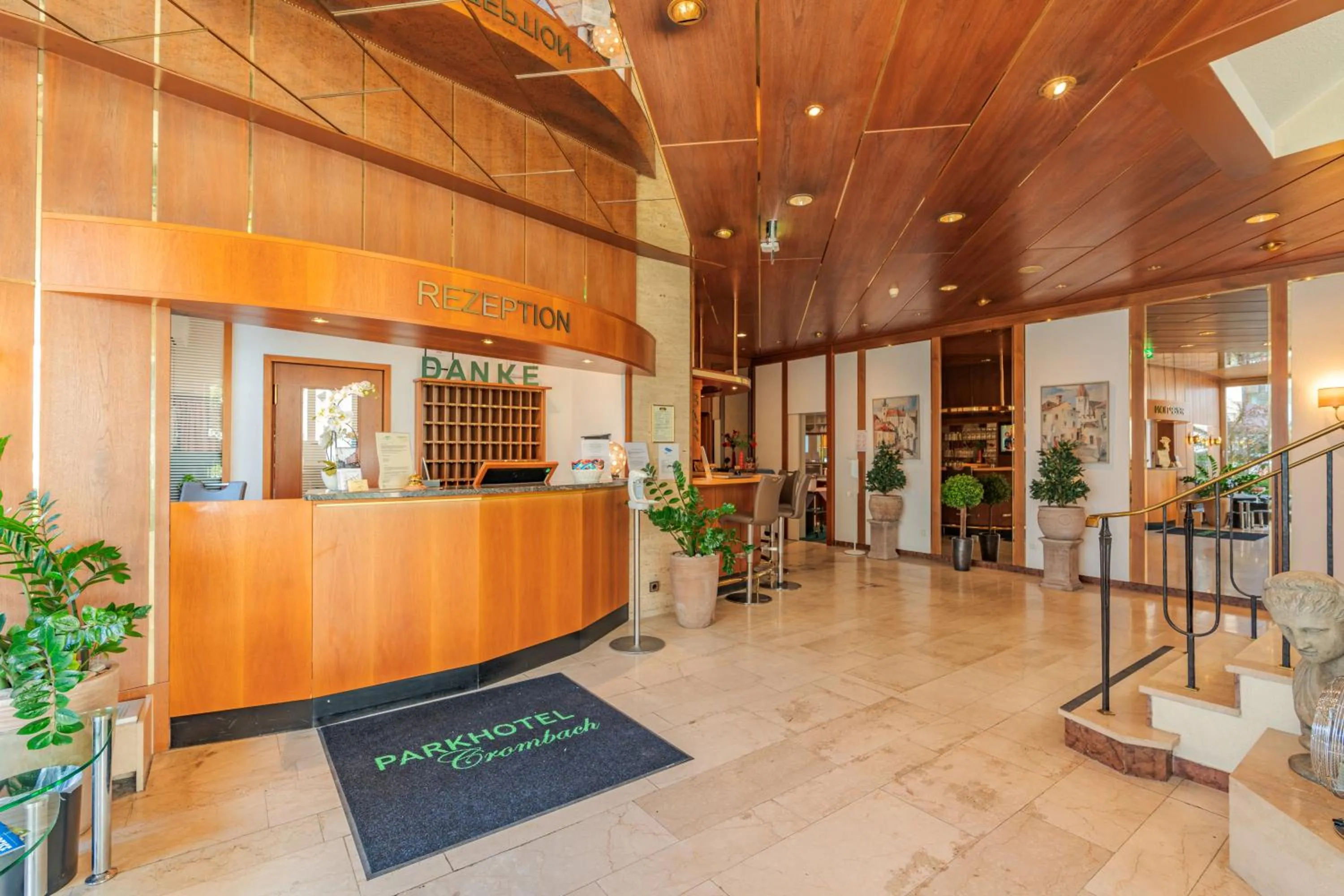 Lobby or reception in Parkhotel Crombach