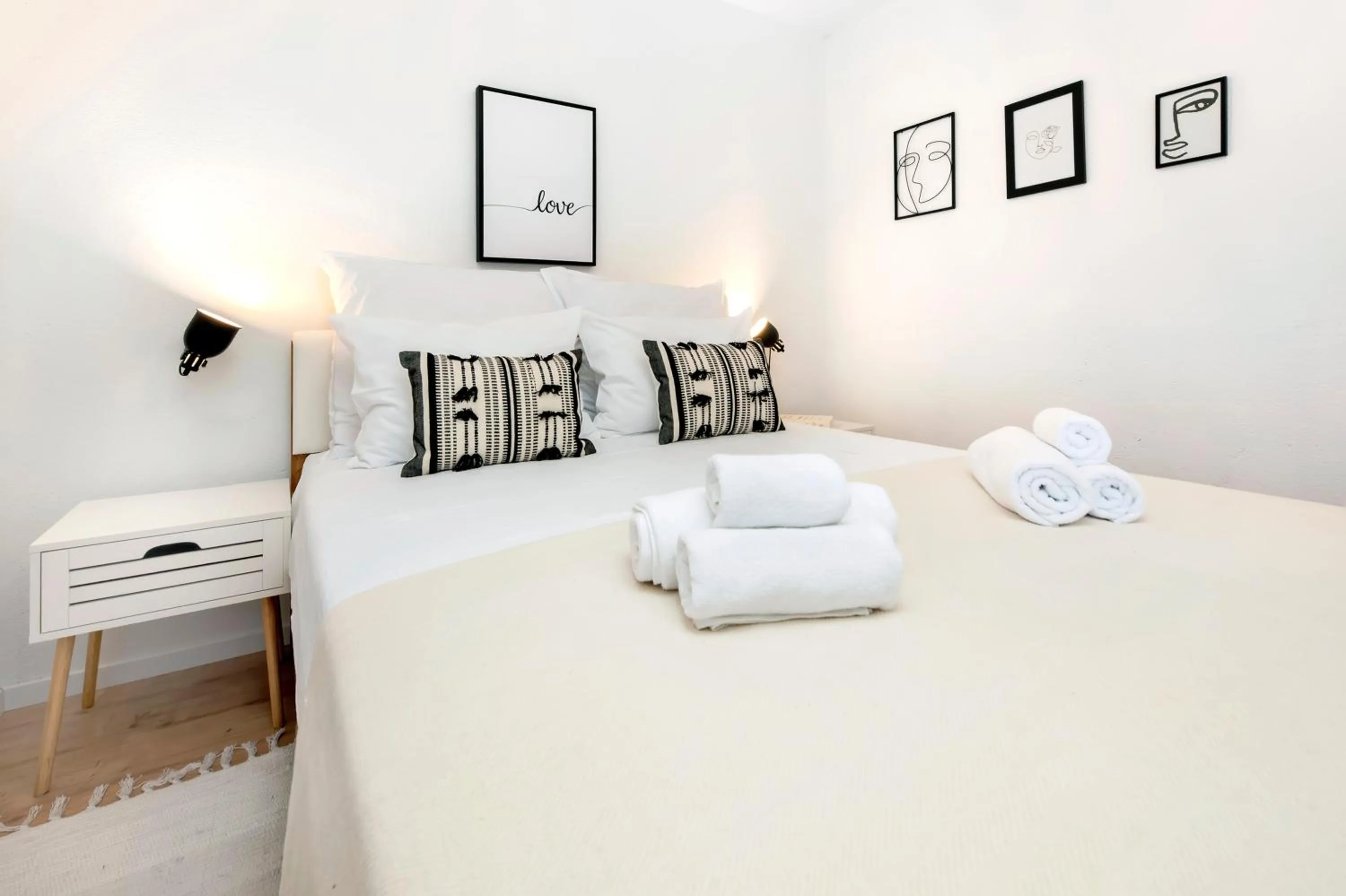 Bed in bed&breakfast Bohemian